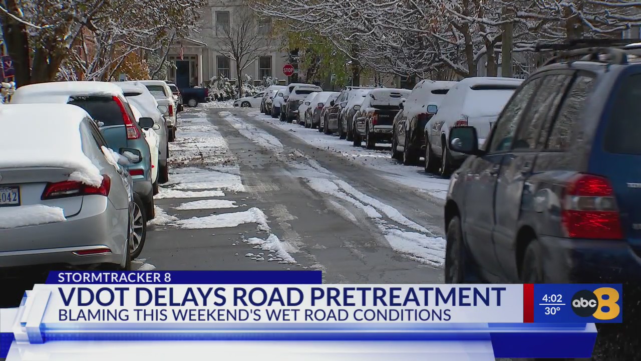 VDOT explains why roads weren’t pretreated ahead of winter storm – WRIC ...
