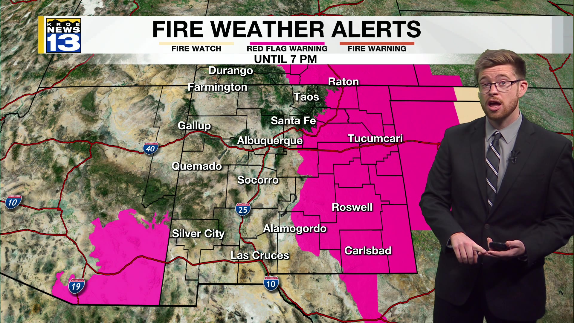 Stronger winds to end workweek with fire danger in New Mexico – KRQE ...
