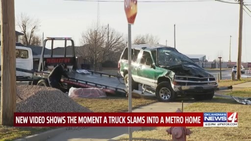 New video shows the moment a truck slams into a metro home – KFOR.com ...