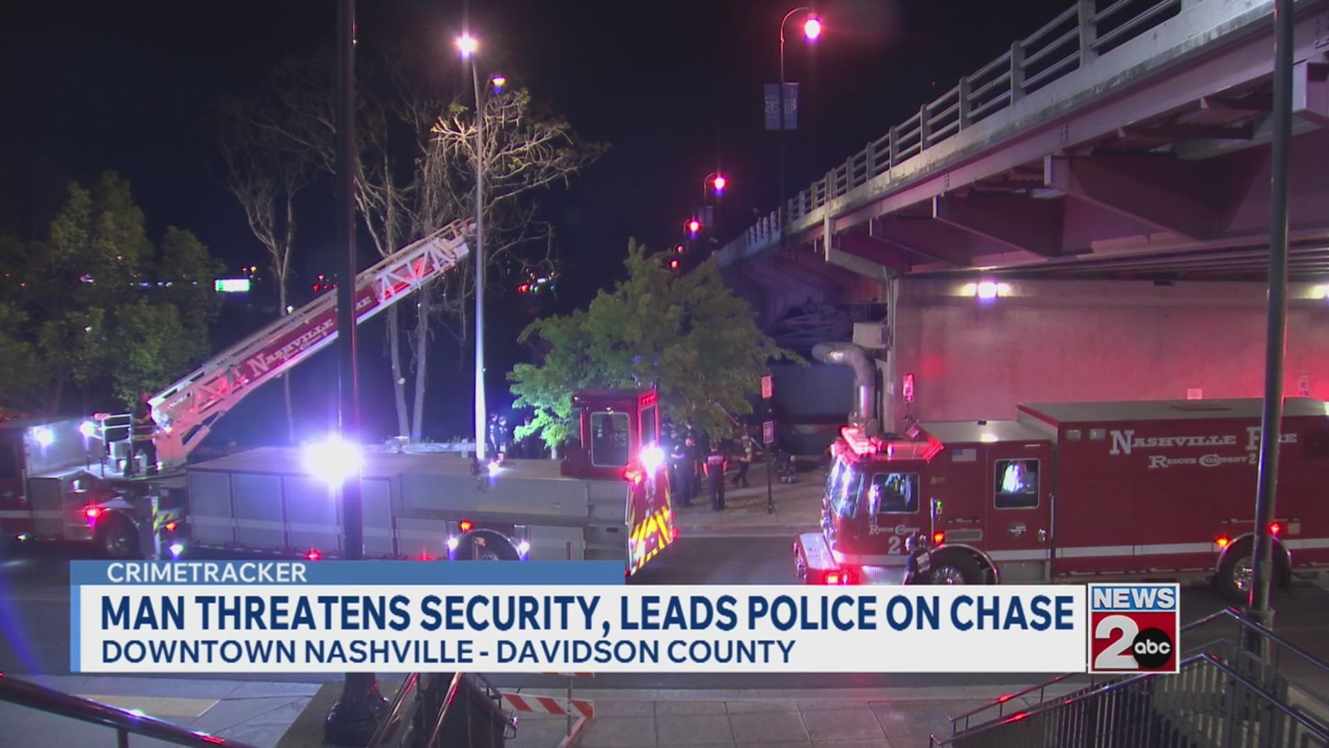 Man leads officer on foot chase in downtown Nashville – WKRN News 2