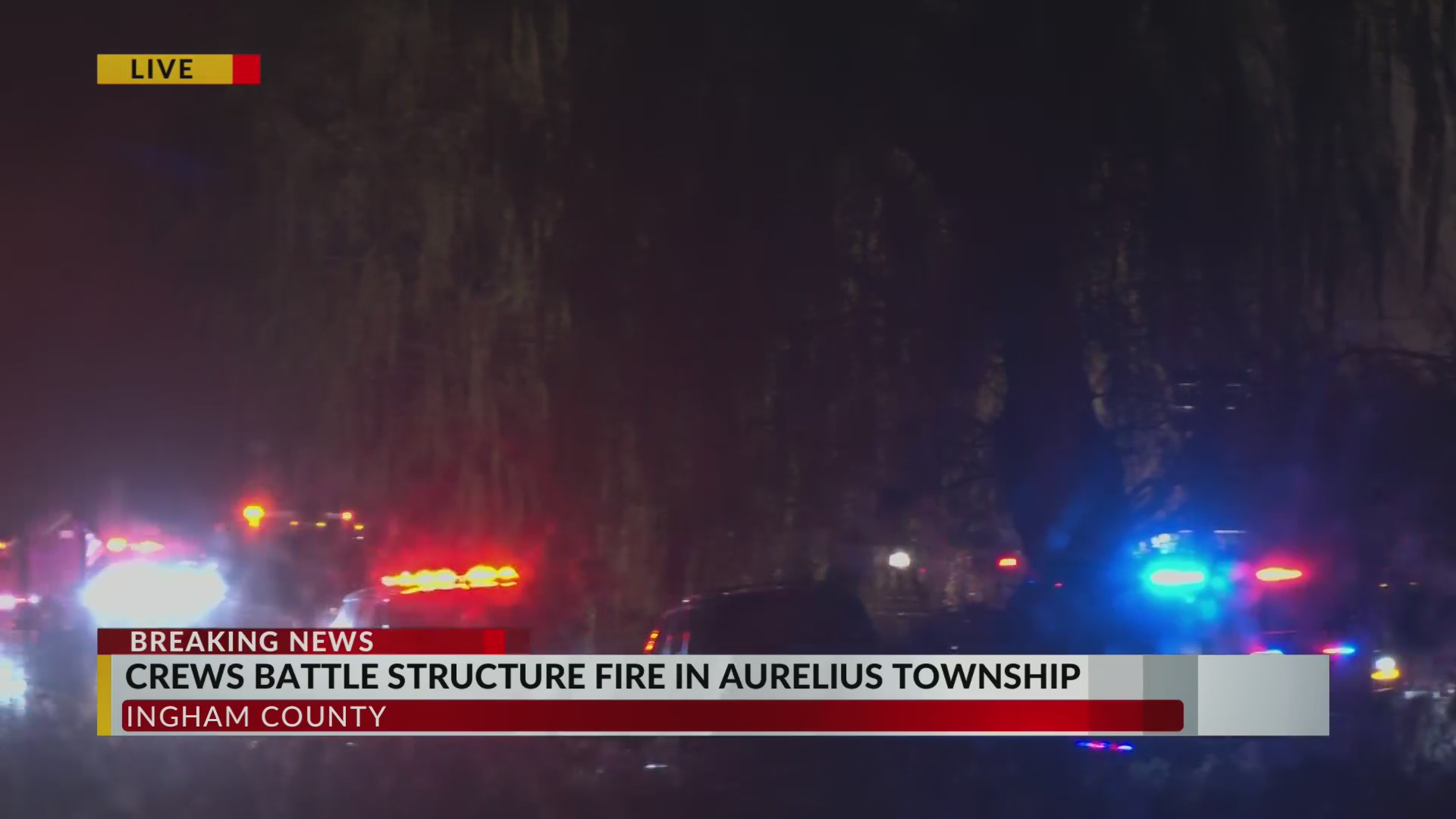 Fire crews battle early morning structure fire in Aurelius Township ...