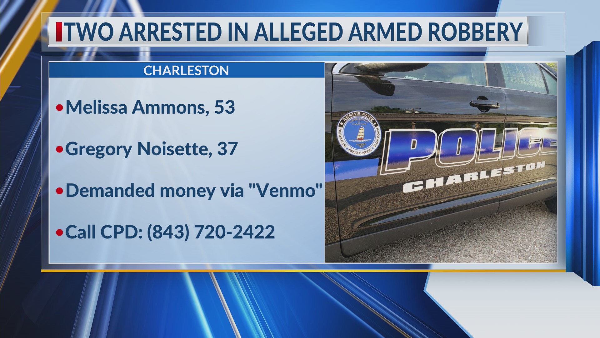 2 arrested in alleged armed robbery in North Charleston – WCBD News 2