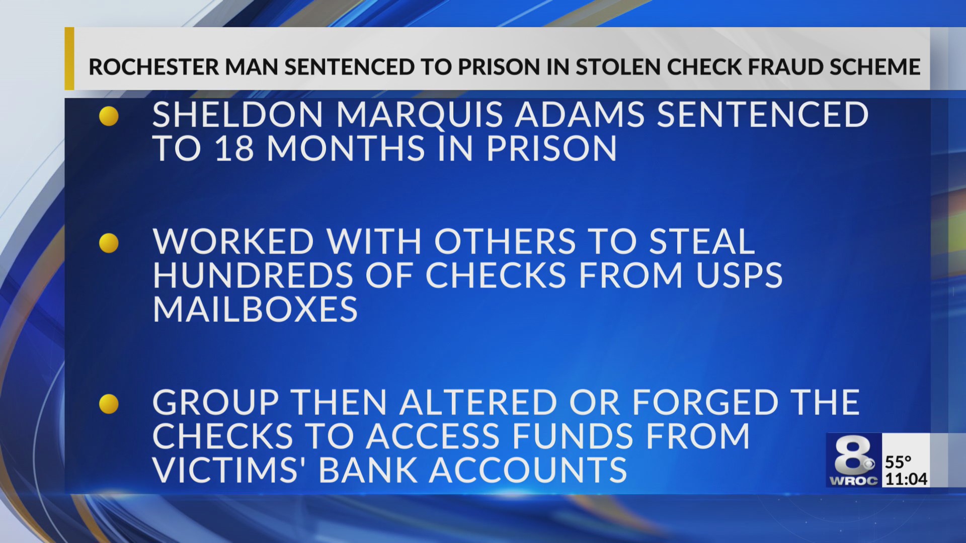 Rochester man sentenced to prison in stolen check fraud scheme ...