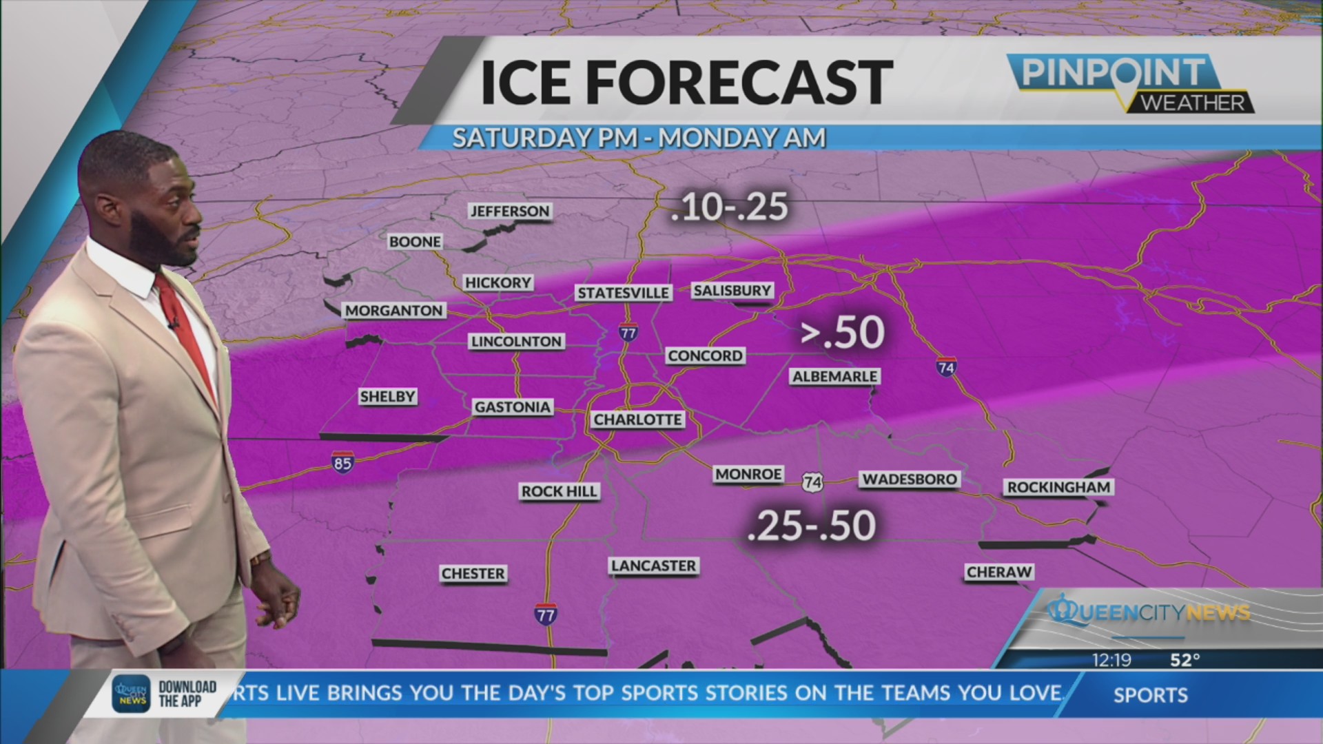 Ice and wintry mix moving into the Carolinas this weekend. Dangerous ...