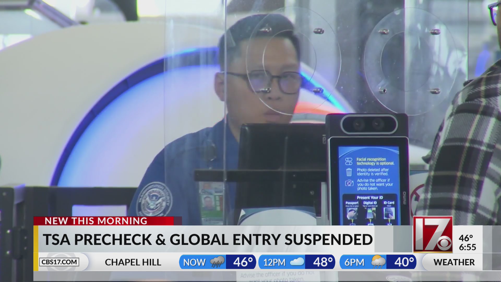 TSA PreCheck and Global Entry suspended amid shutdown: DHS – CBS17.com