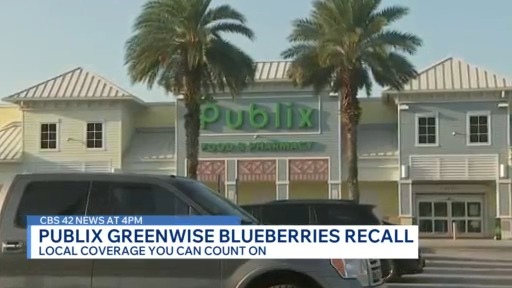 Publix GreenWise blueberries recall