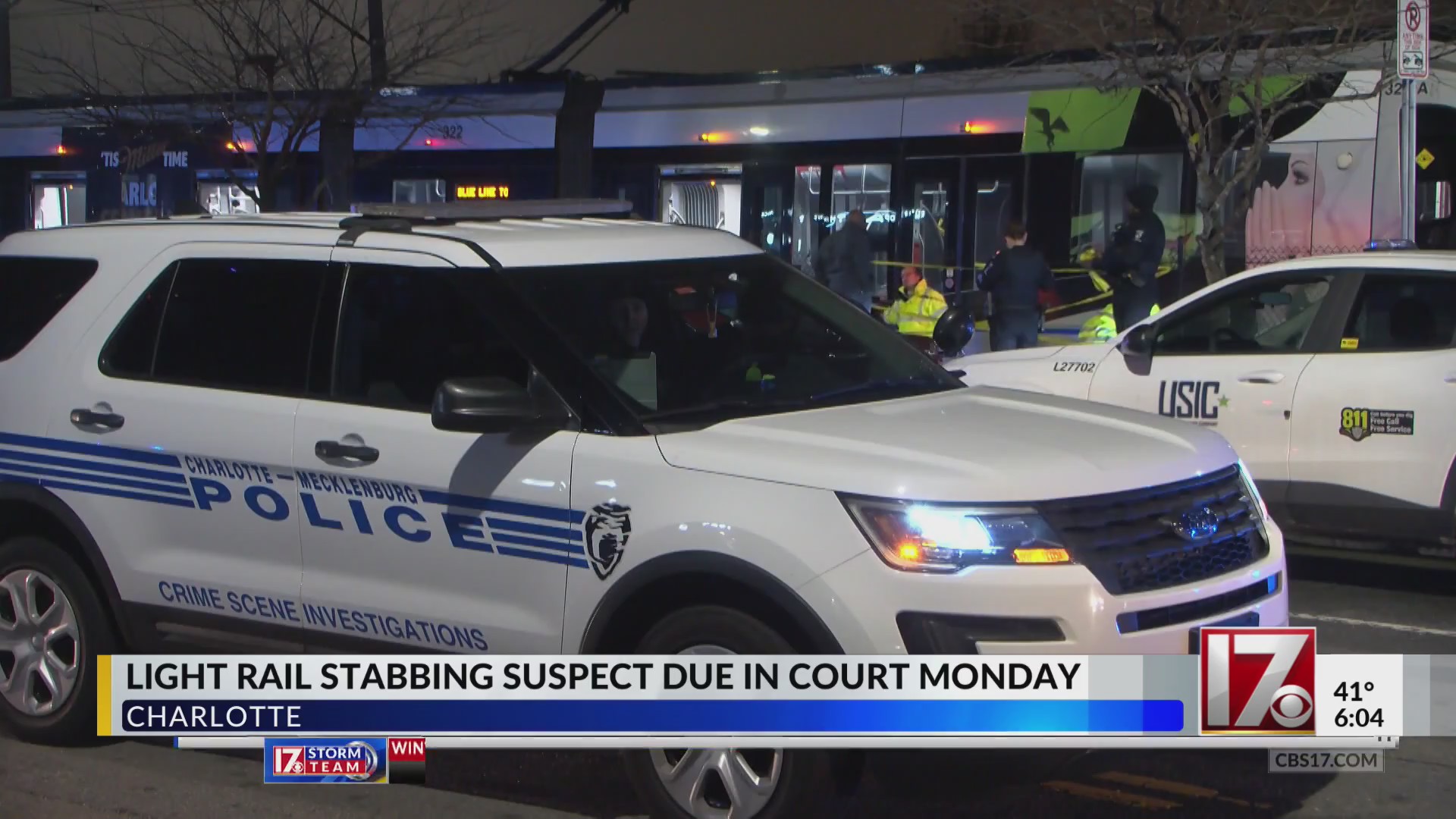 NC light rail stabbing suspect due in court Monday – CBS17.com