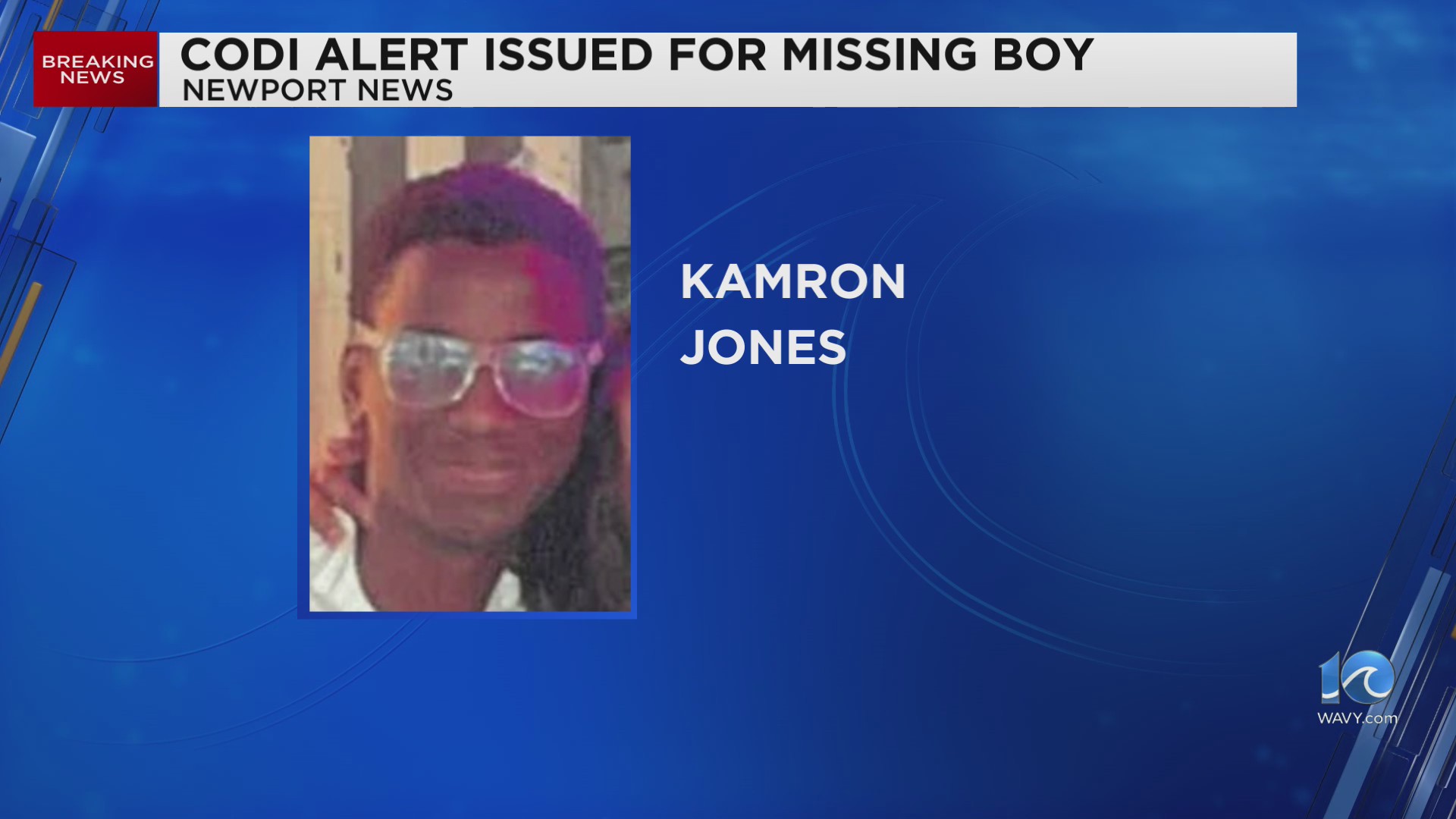 CODI Alert issued for missing Newport News boy – WAVY.com