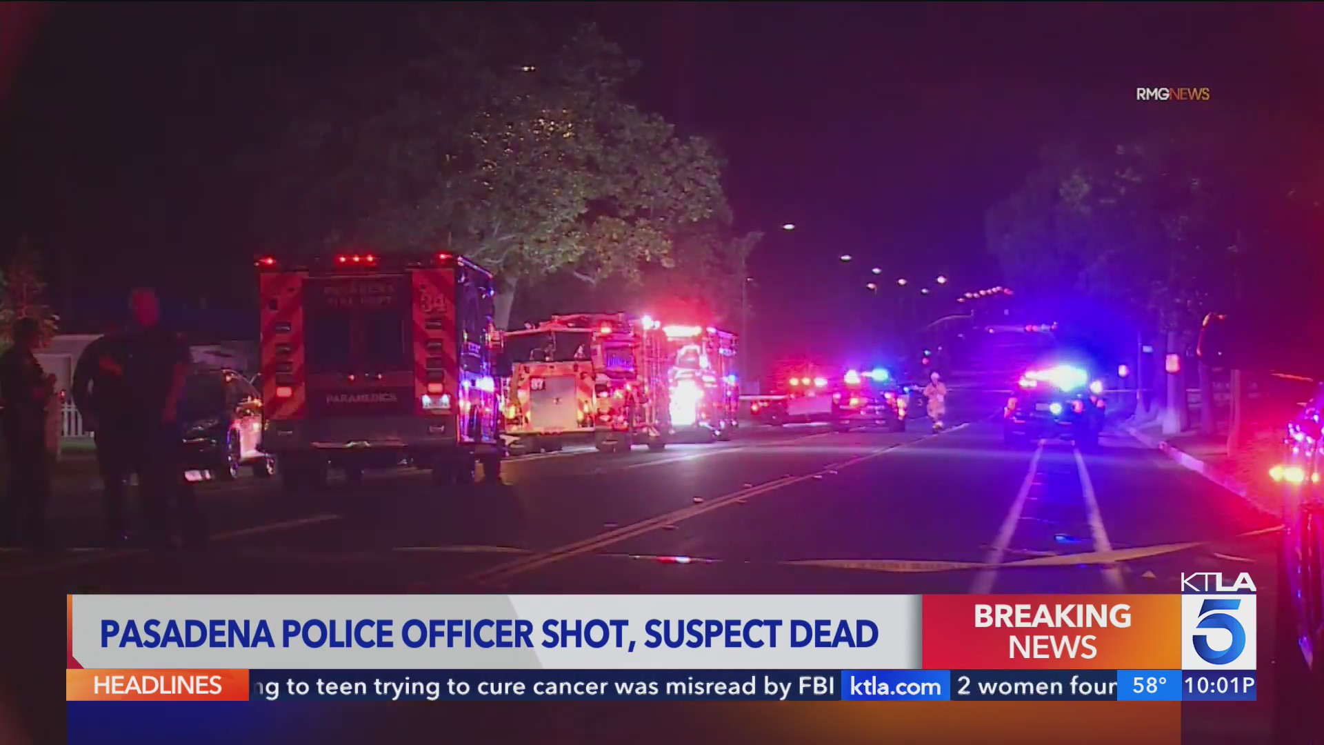 1 dead, 2 injured including police office during Pasadena shootout – KTLA