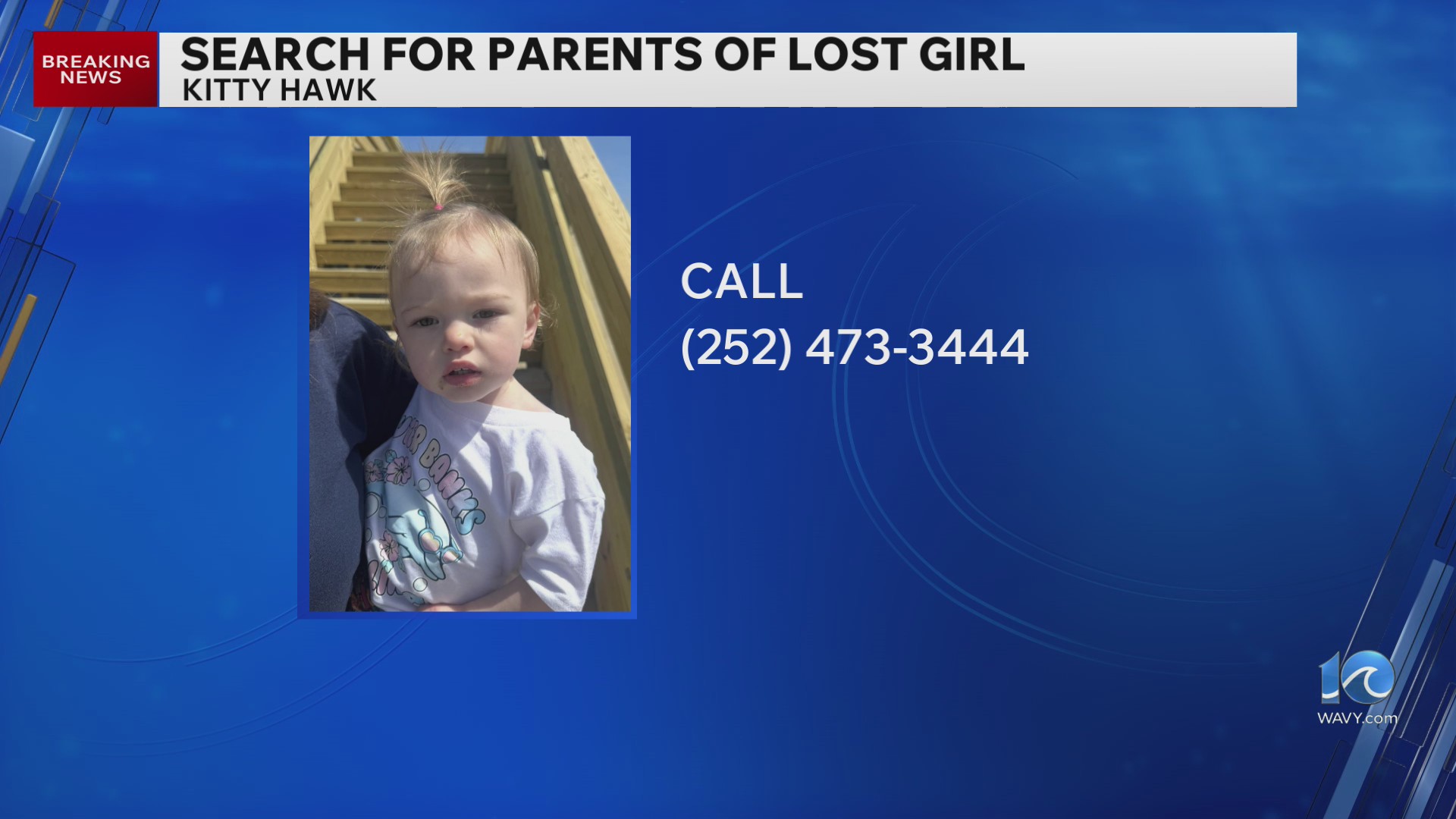Young child found alone in Kitty Hawk, police search for parents – WAVY.com