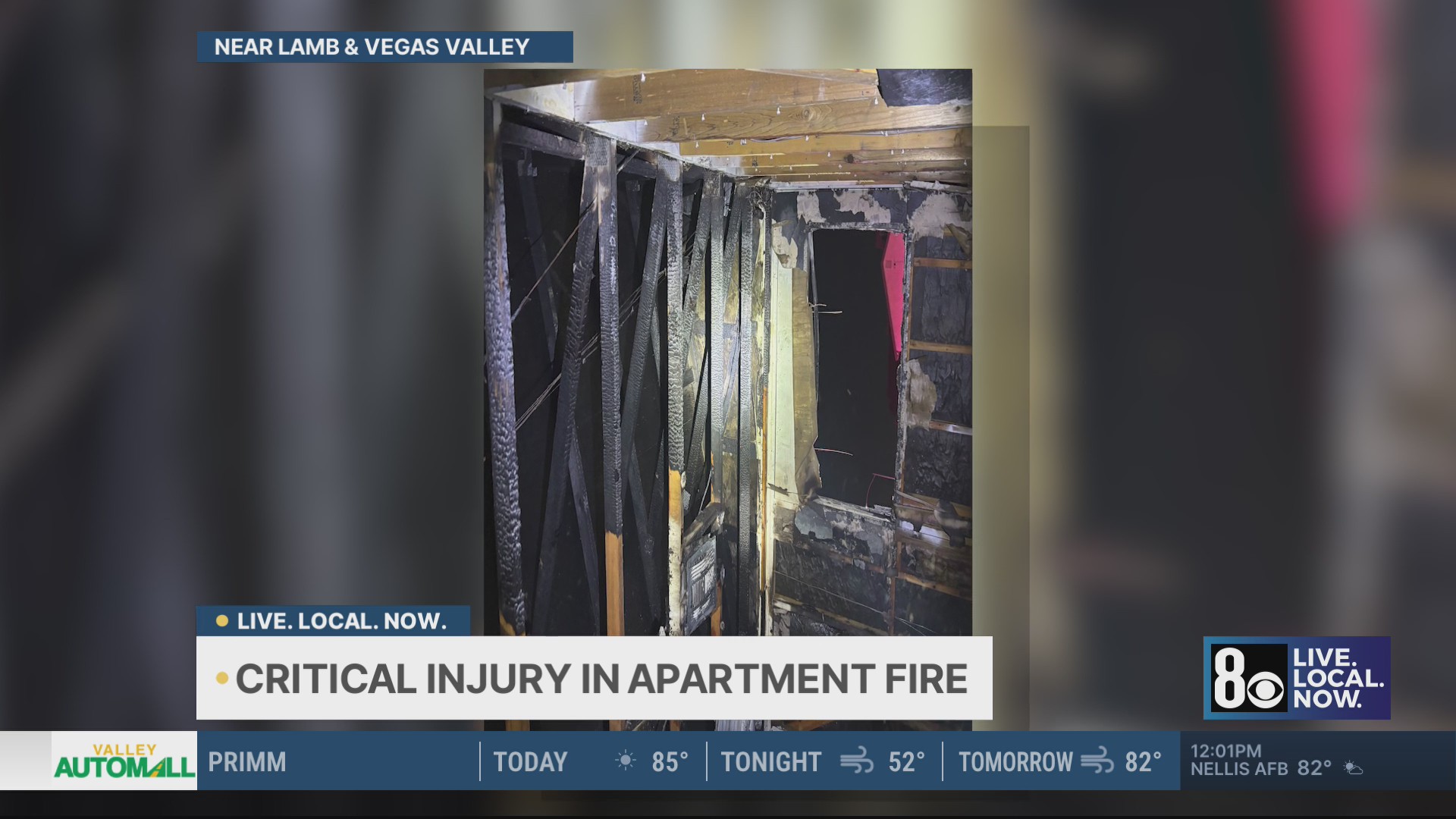Person critically injured after east Las Vegas valley apartment fire – KLAS