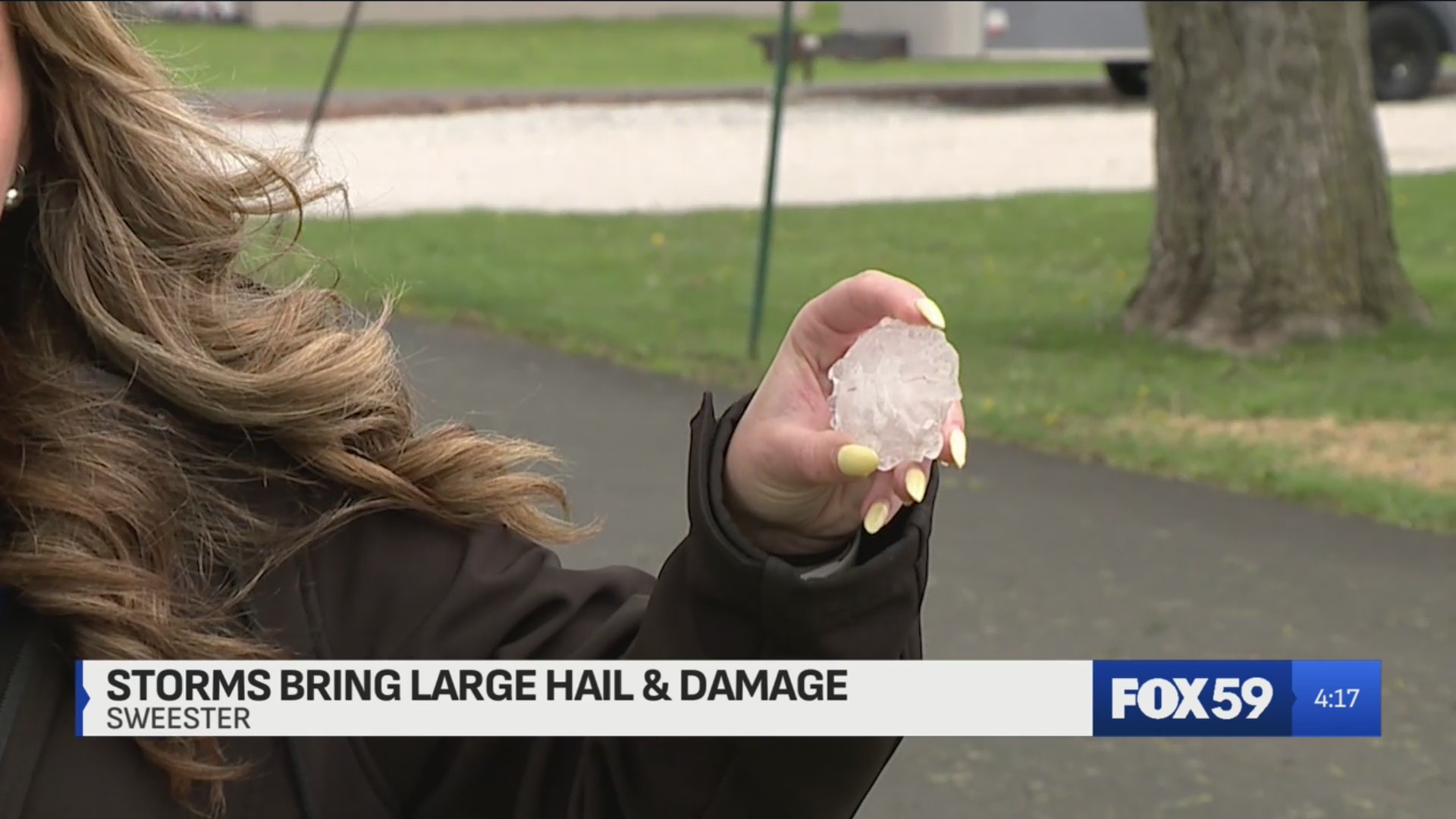 Tennis ball sized hail hits Grant County community – Fox 59