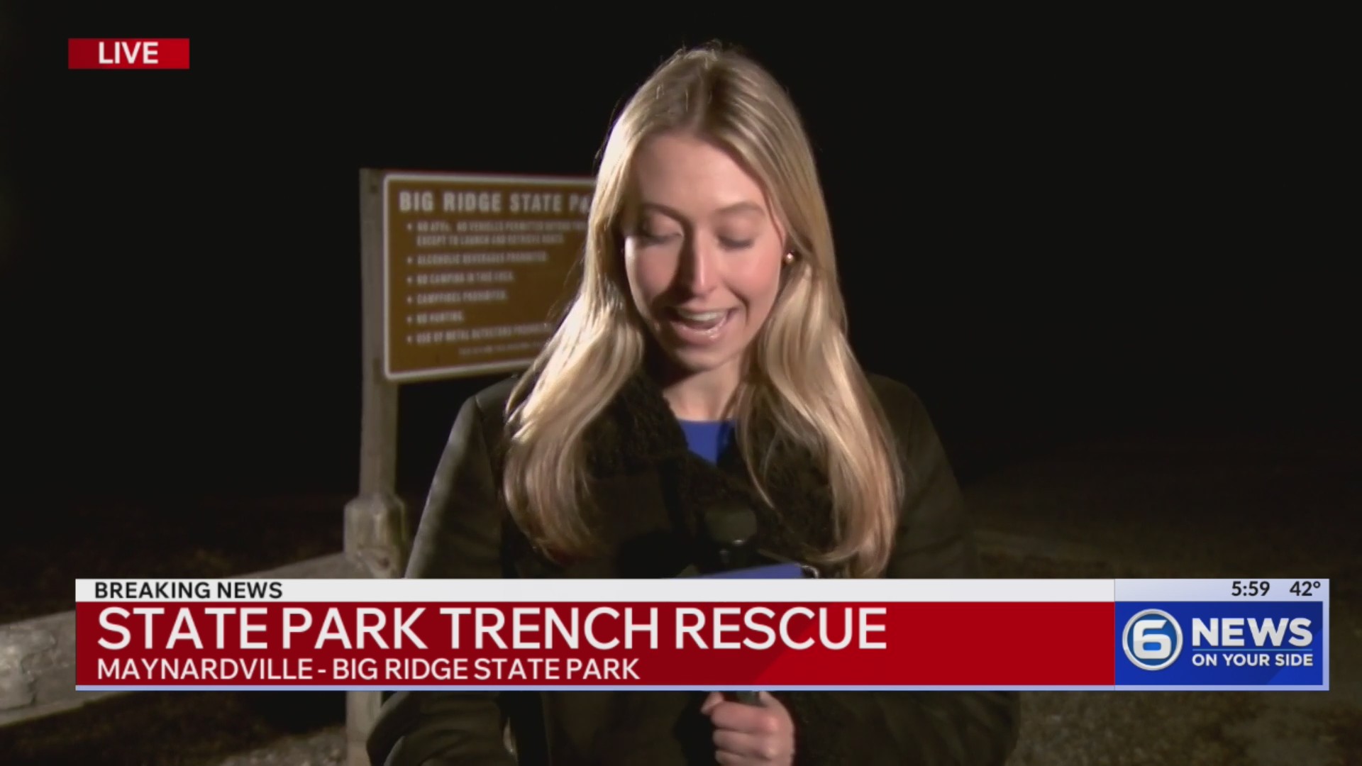 Crews working to recover body after trench collapse at Big Ridge State ...