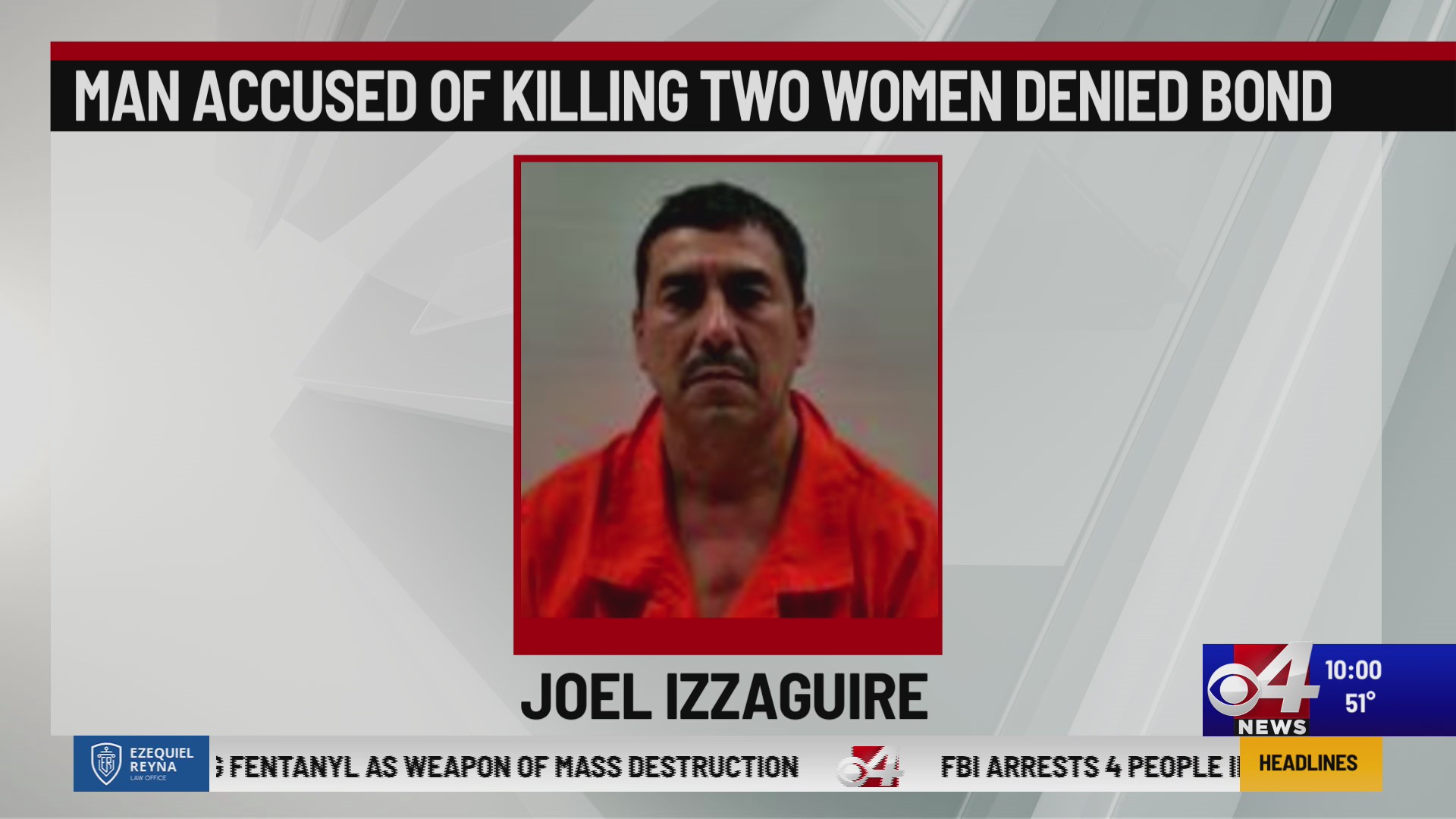 Man Accused of Killing Two Women Denied Bond – KVEO-TV