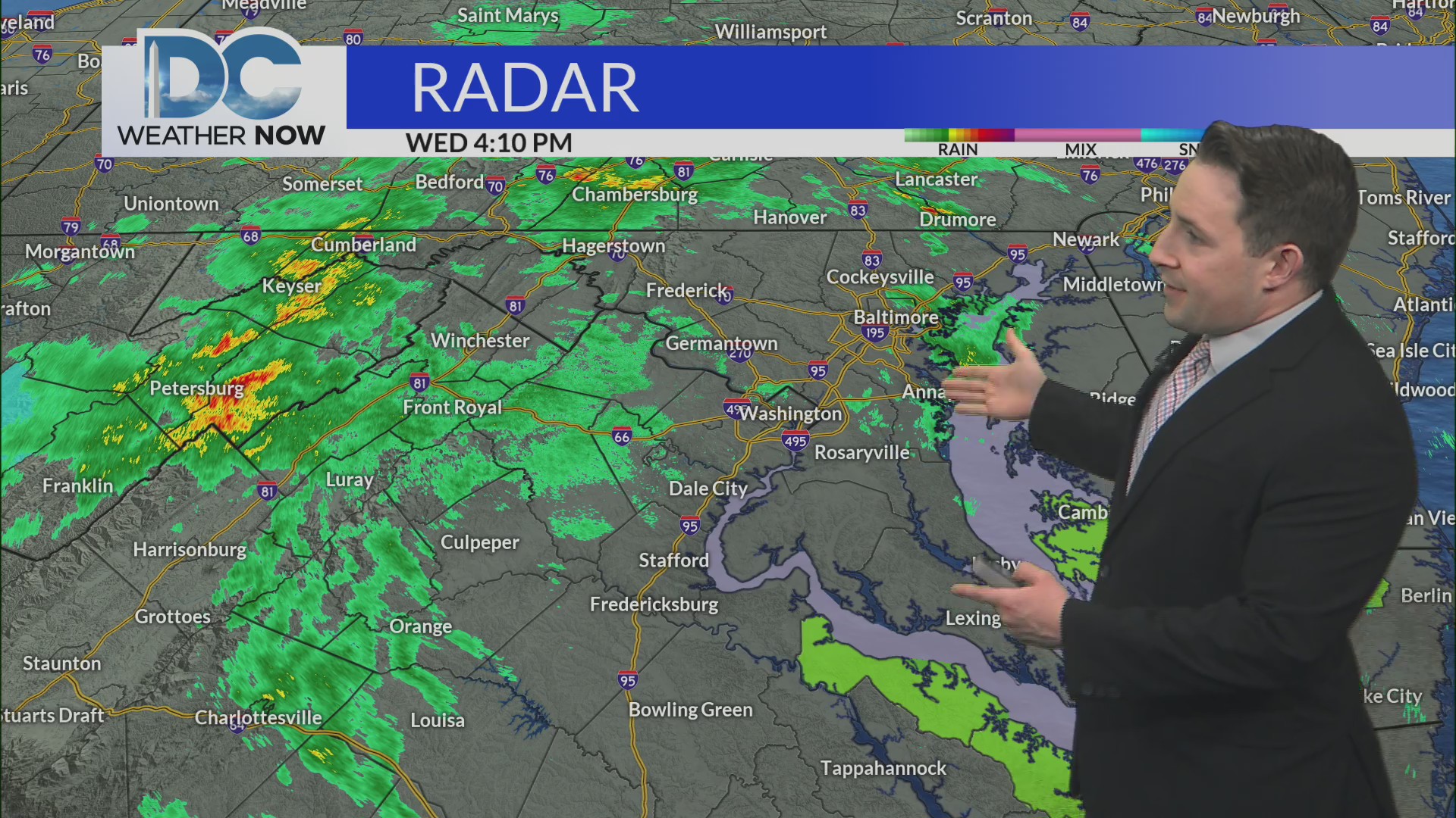 Rain works through, cool and breezy Thursday – DC News Now | DC ...