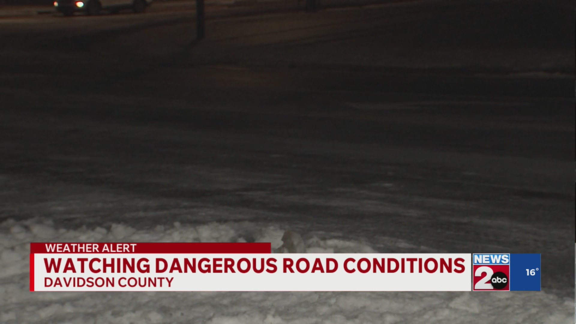 Watching dangerous road conditions in Davidson County, TN – WKRN News 2