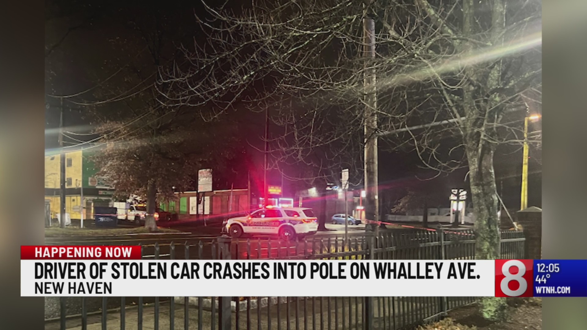 Driver crashes stolen car, flees scene in New Haven – WTNH.com