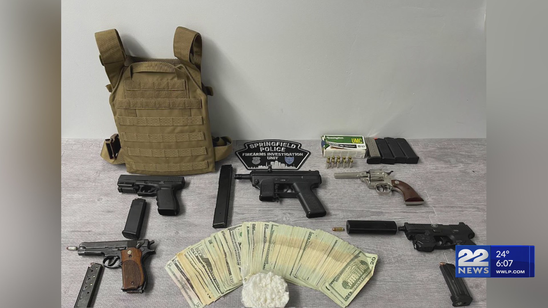 Seven arrested, five illegal firearms seized in Springfield raid – WWLP