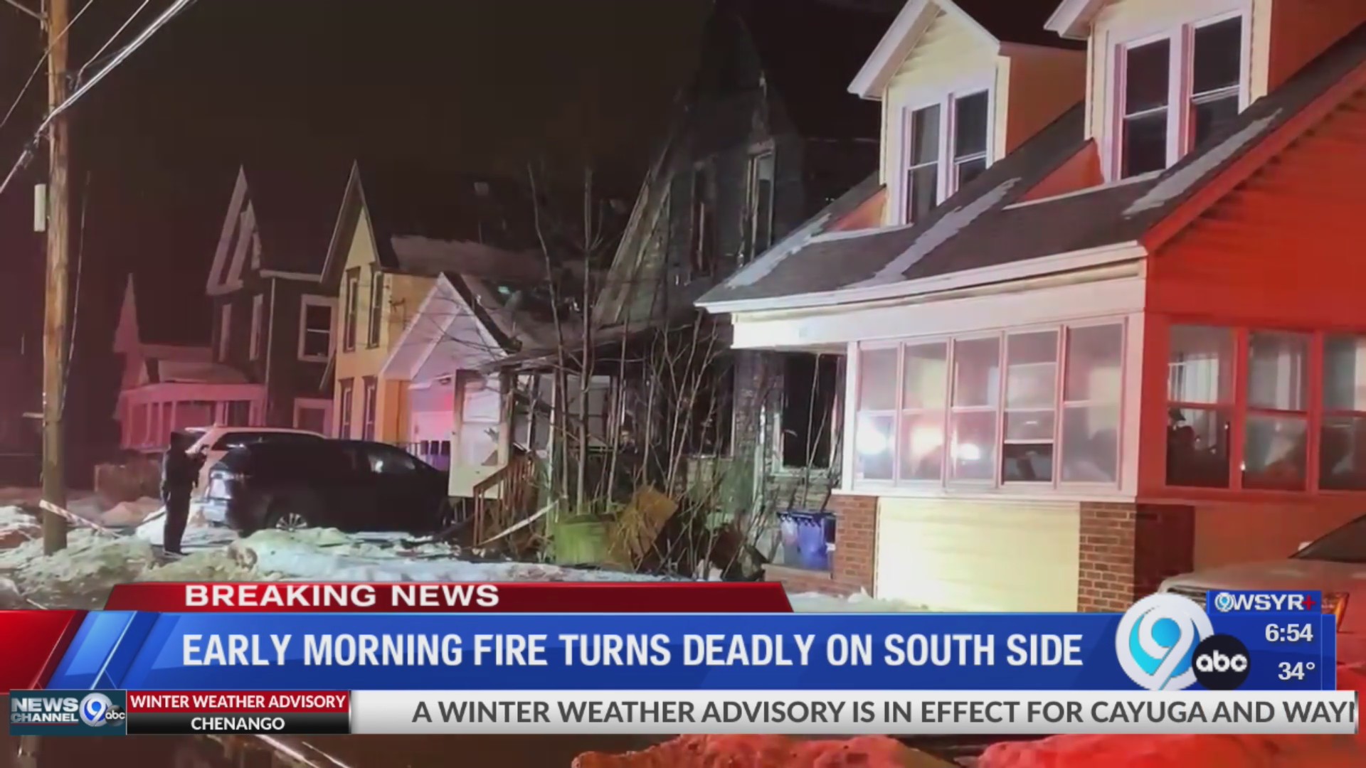 One person dead in overnight house fire on Syracuse’s south side – WSYR