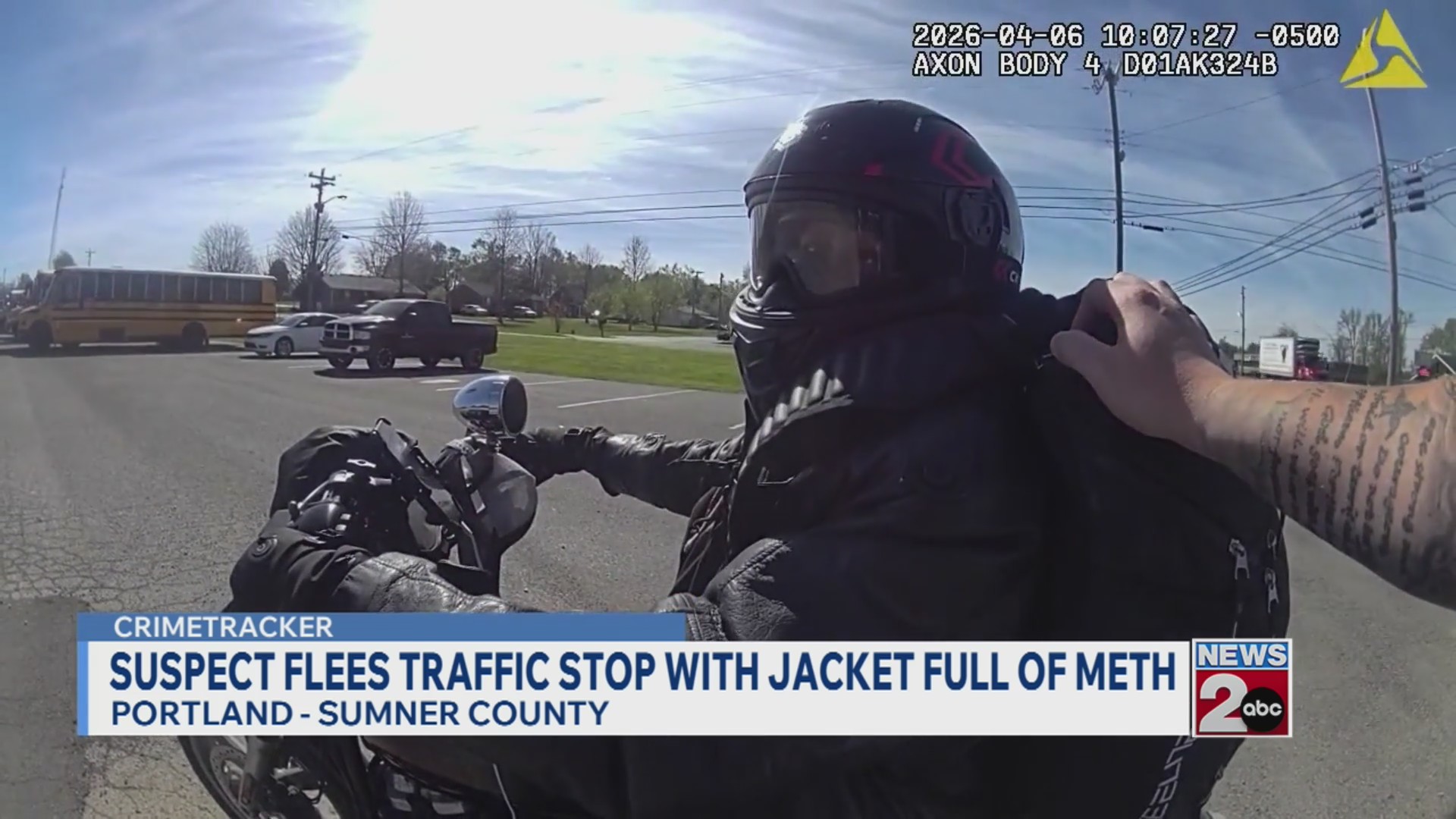 Man flees Sumner County traffic stop with jacket full of meth – WKRN News 2
