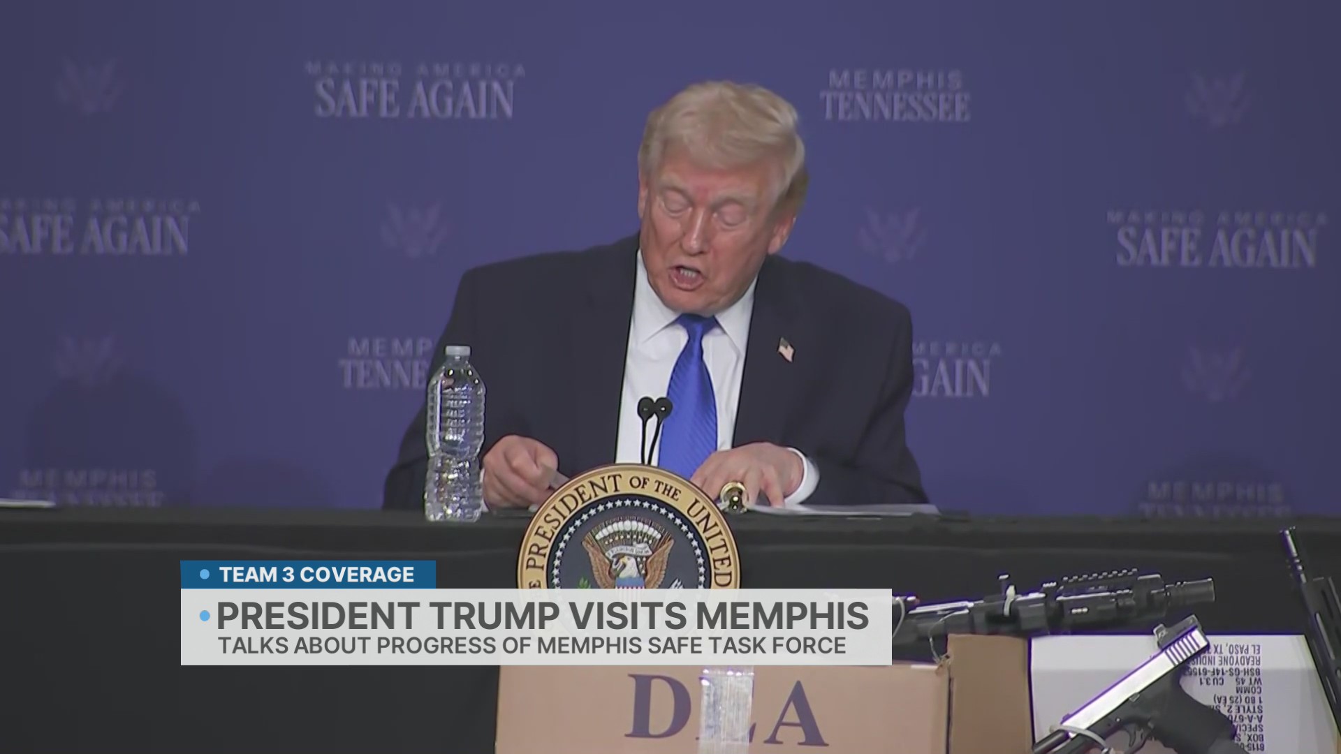 Trump visits Memphis, talks about progress of Memphis Safe Task Force ...
