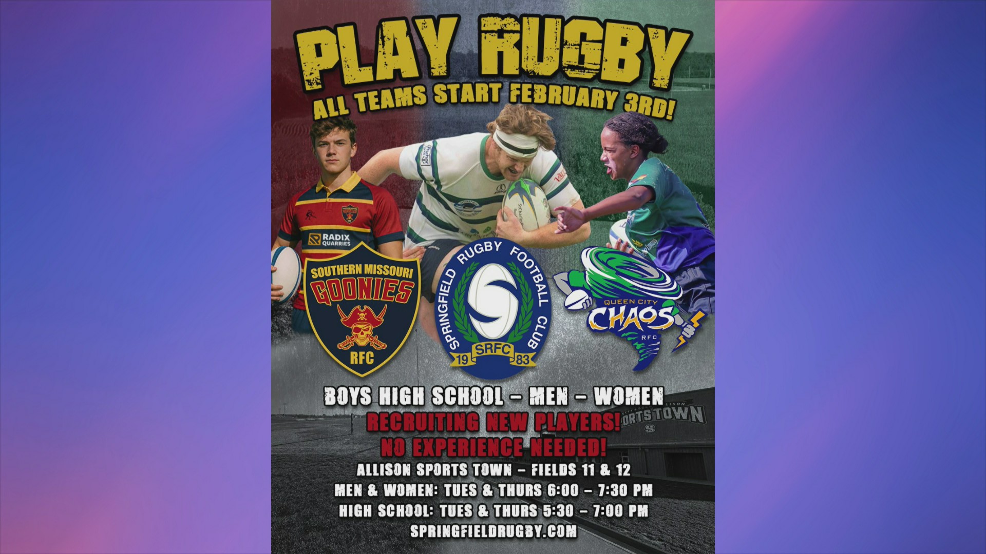 Join a Team with Springfield Rugby Club – KOLR – OzarksFirst.com