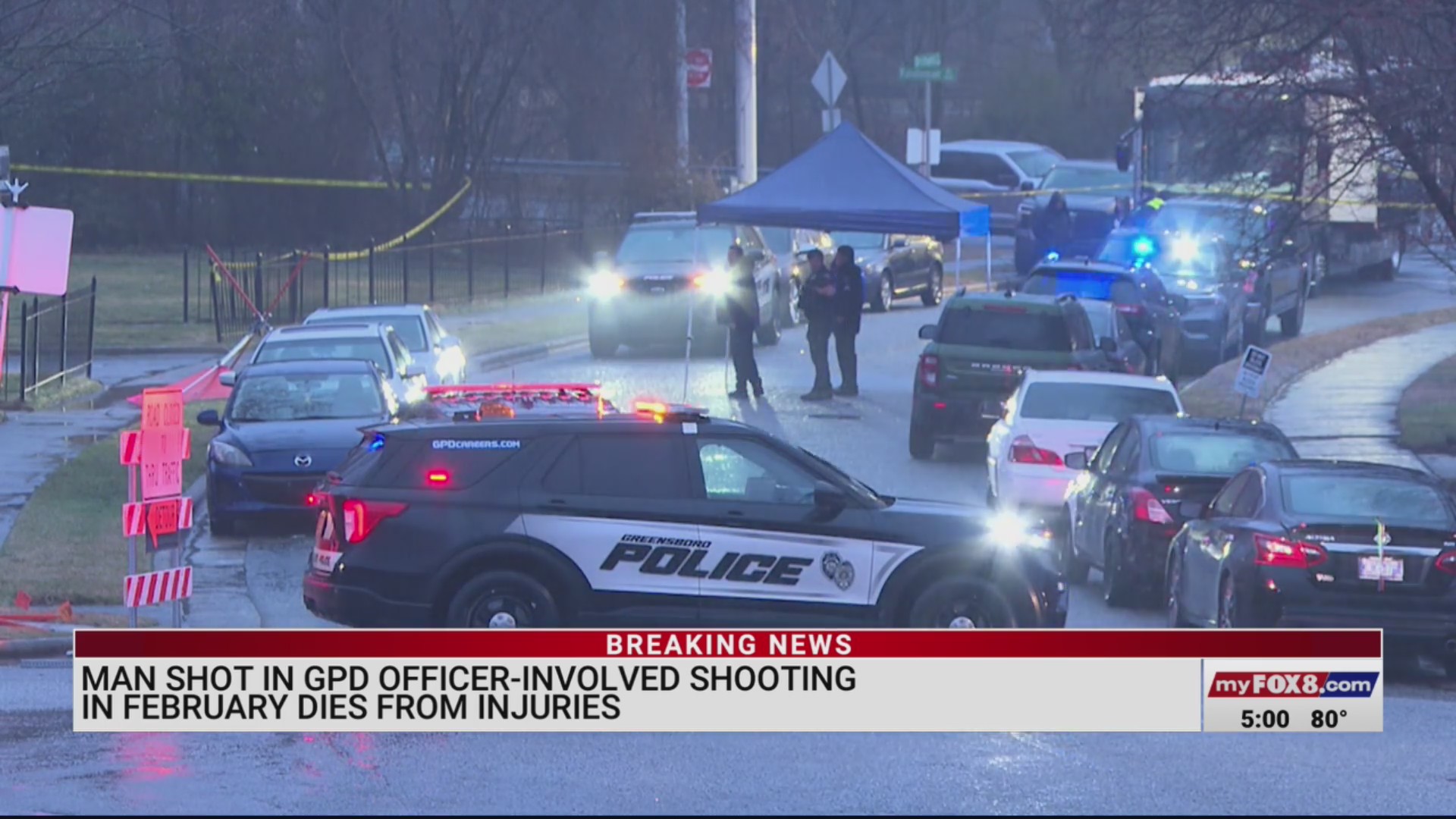 Man accused of shooting at Greensboro officers several times dies in ...
