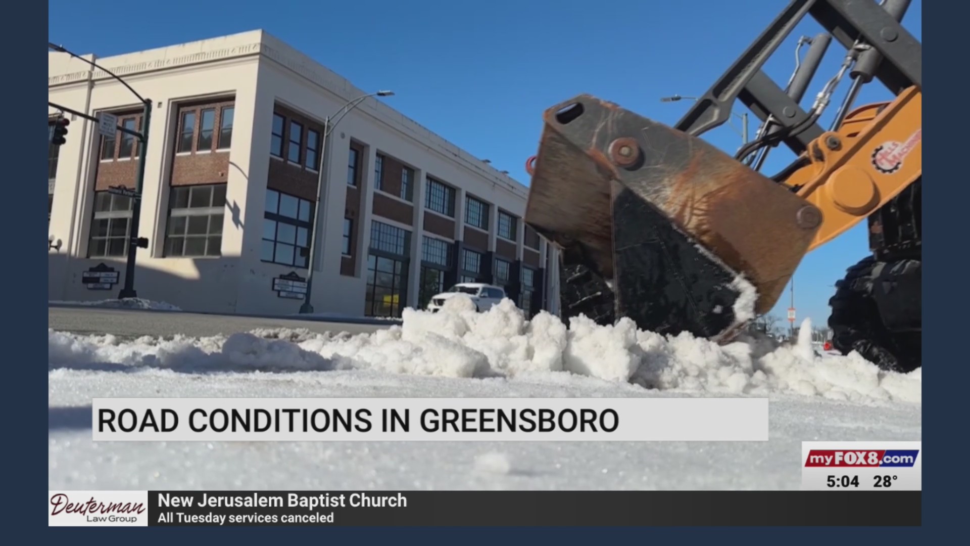 Crews work to clear roads in Greensboro – FOX8 WGHP