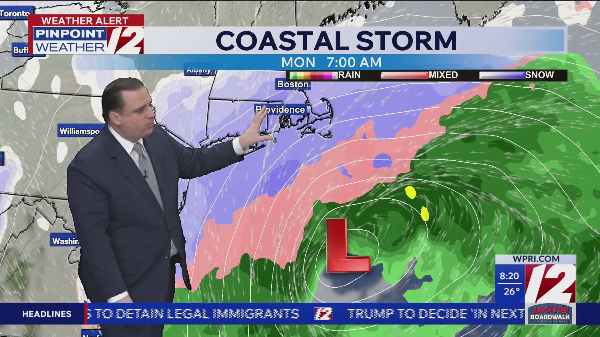 WPRI 12 Weather Forecast for 2/20/26: Snow, sleet, rain and freezing ...