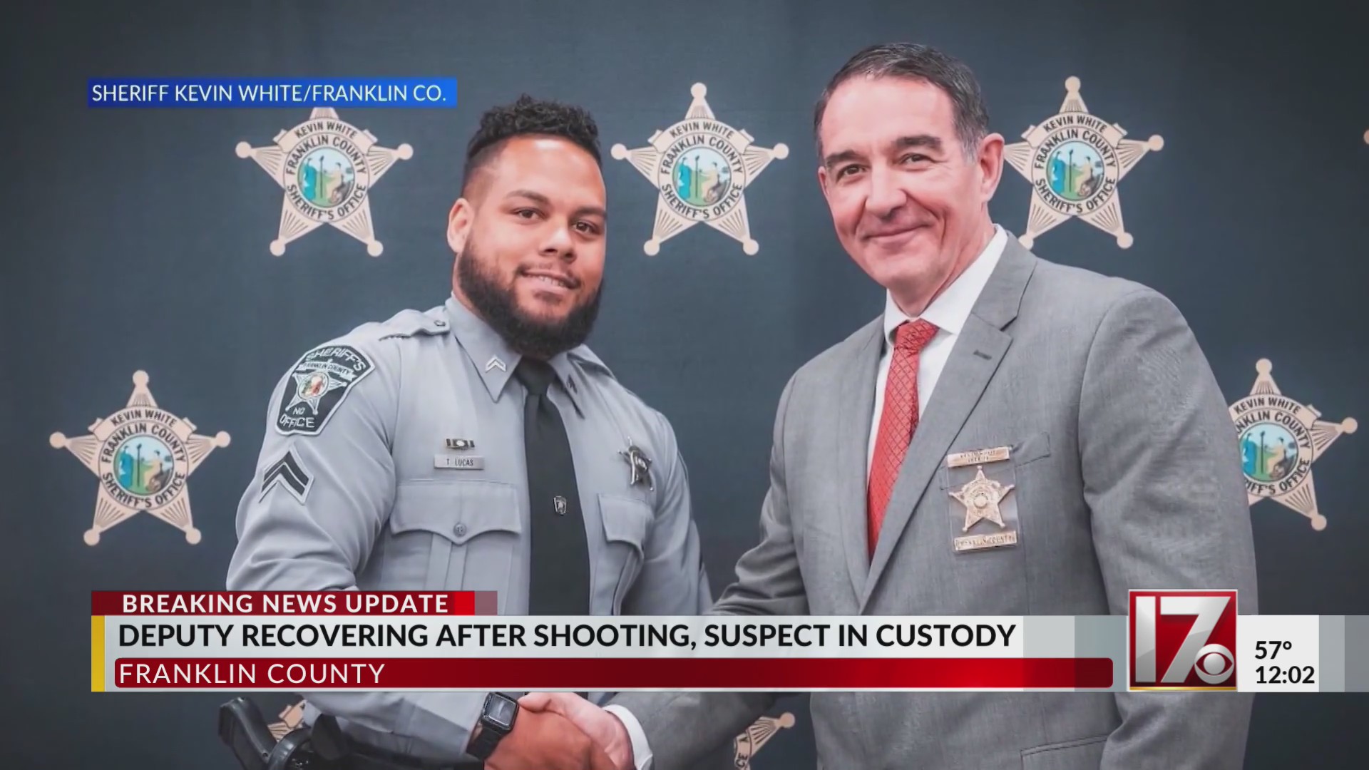 Franklin County deputy recovering after shooting – CBS17.com