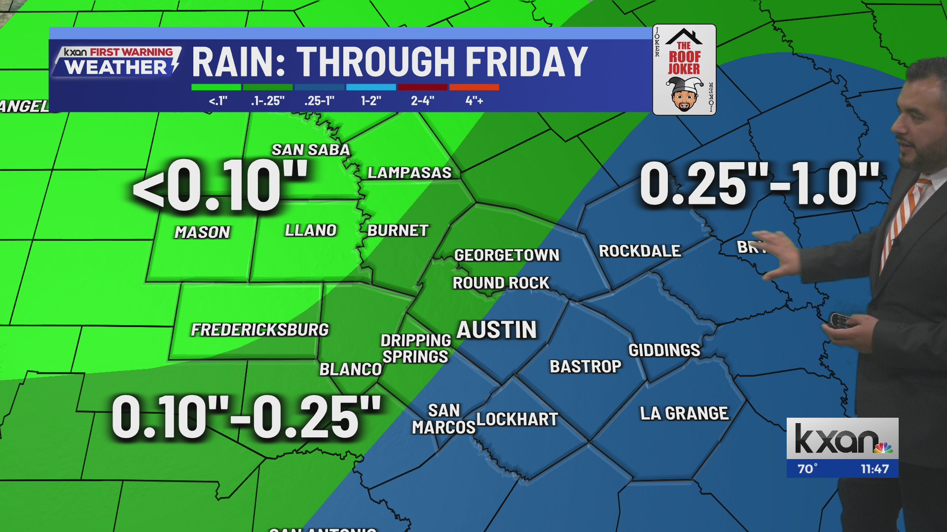Last calm day before showers and storms steadily return | KXAN weather ...