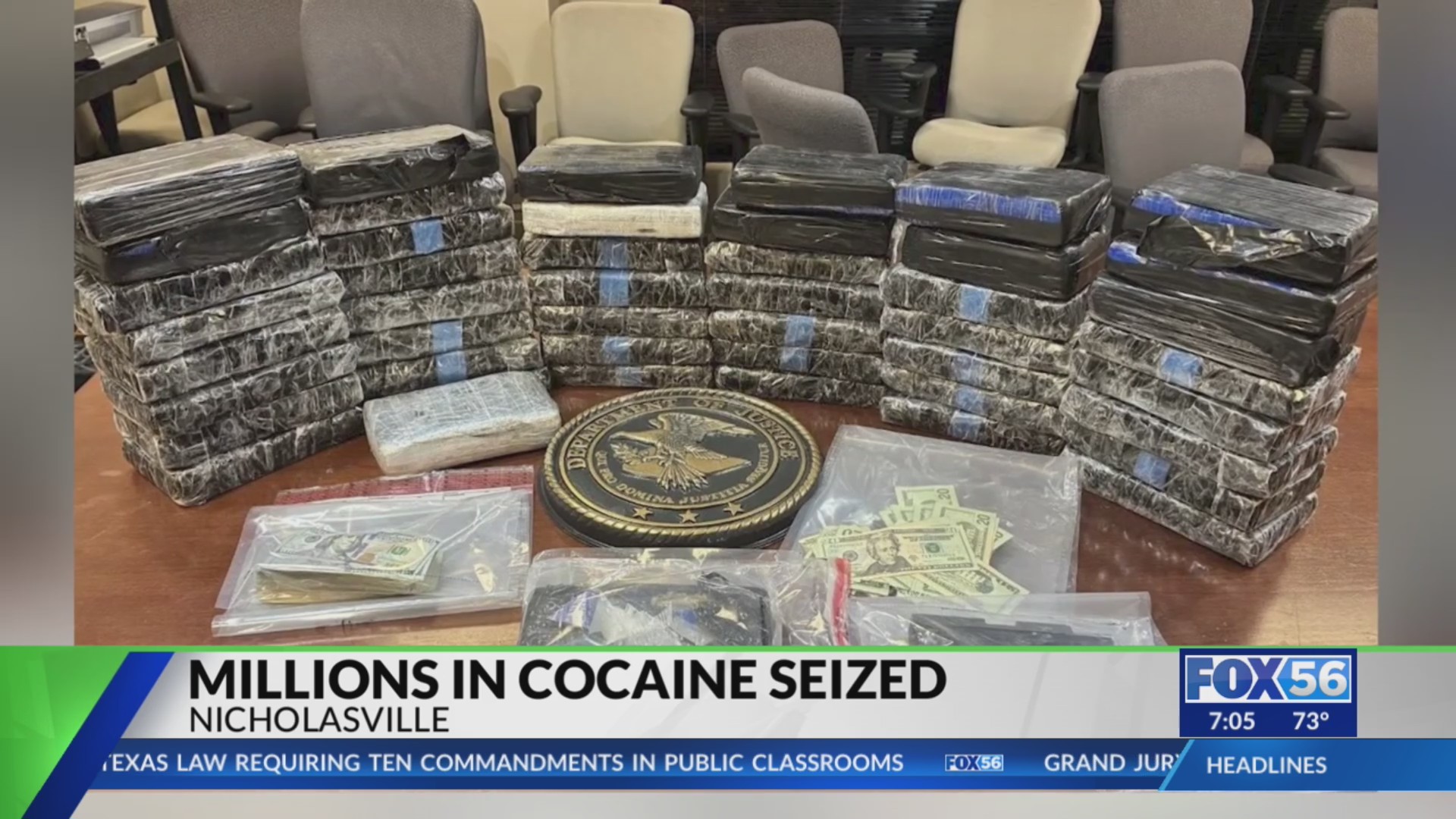 Nicholasville police seize 47 kilograms of cocaine worth over $2M in ...