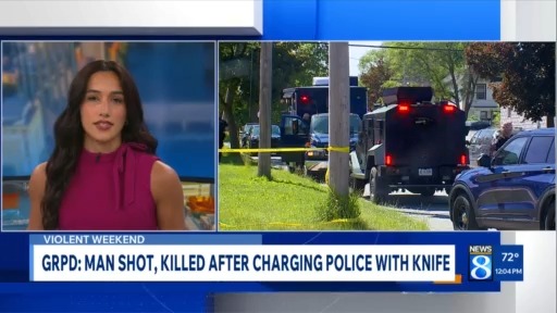 Man shot and killed by officers after charging with knife, GRPD says ...