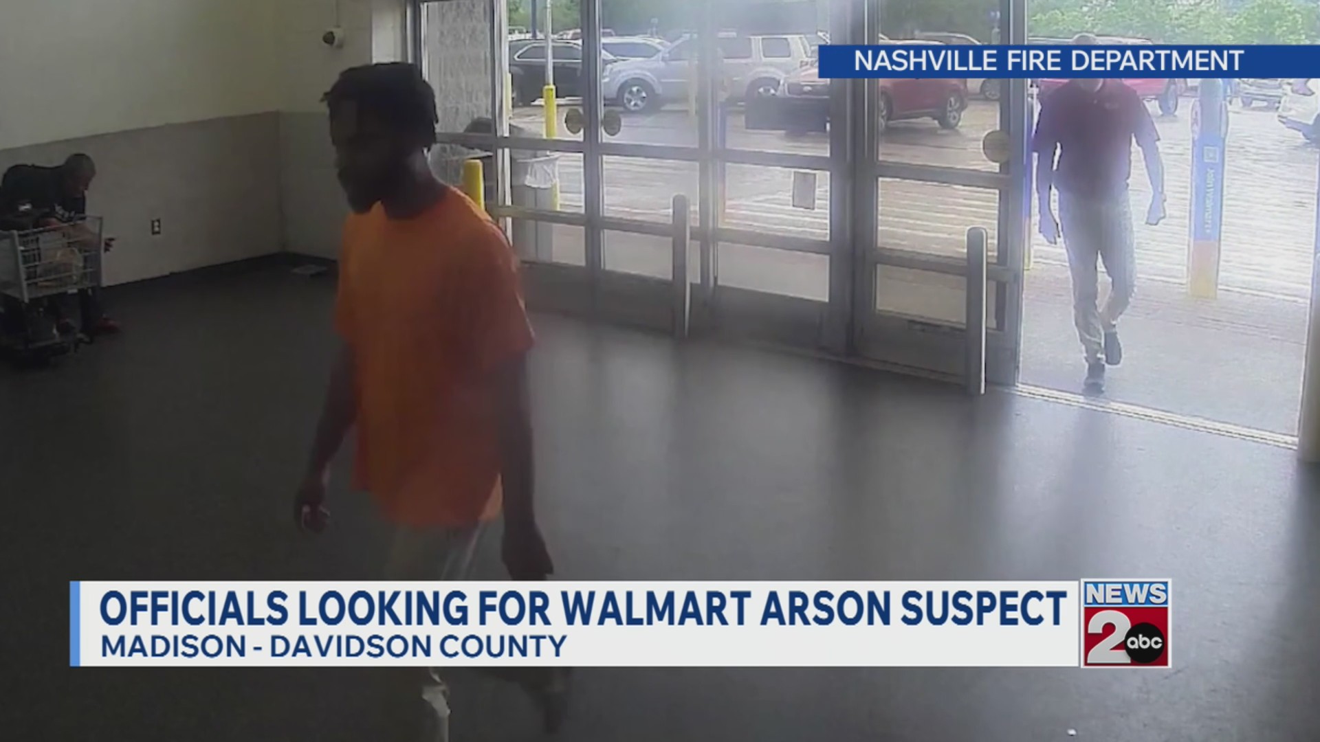 Officials looking for Walmart arson suspect