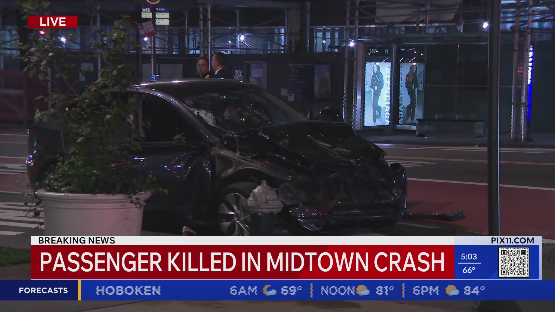 Passenger killed in Midtown crash – PIX11