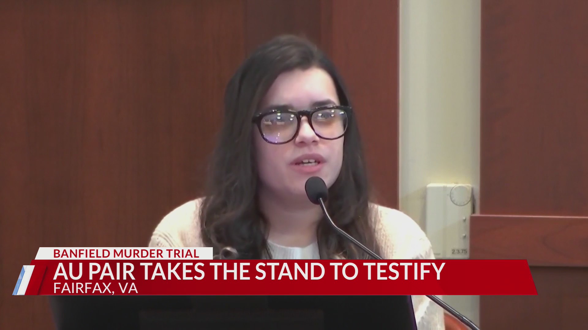 Au pair continues testimony in Banfield double murder trial in Fairfax ...