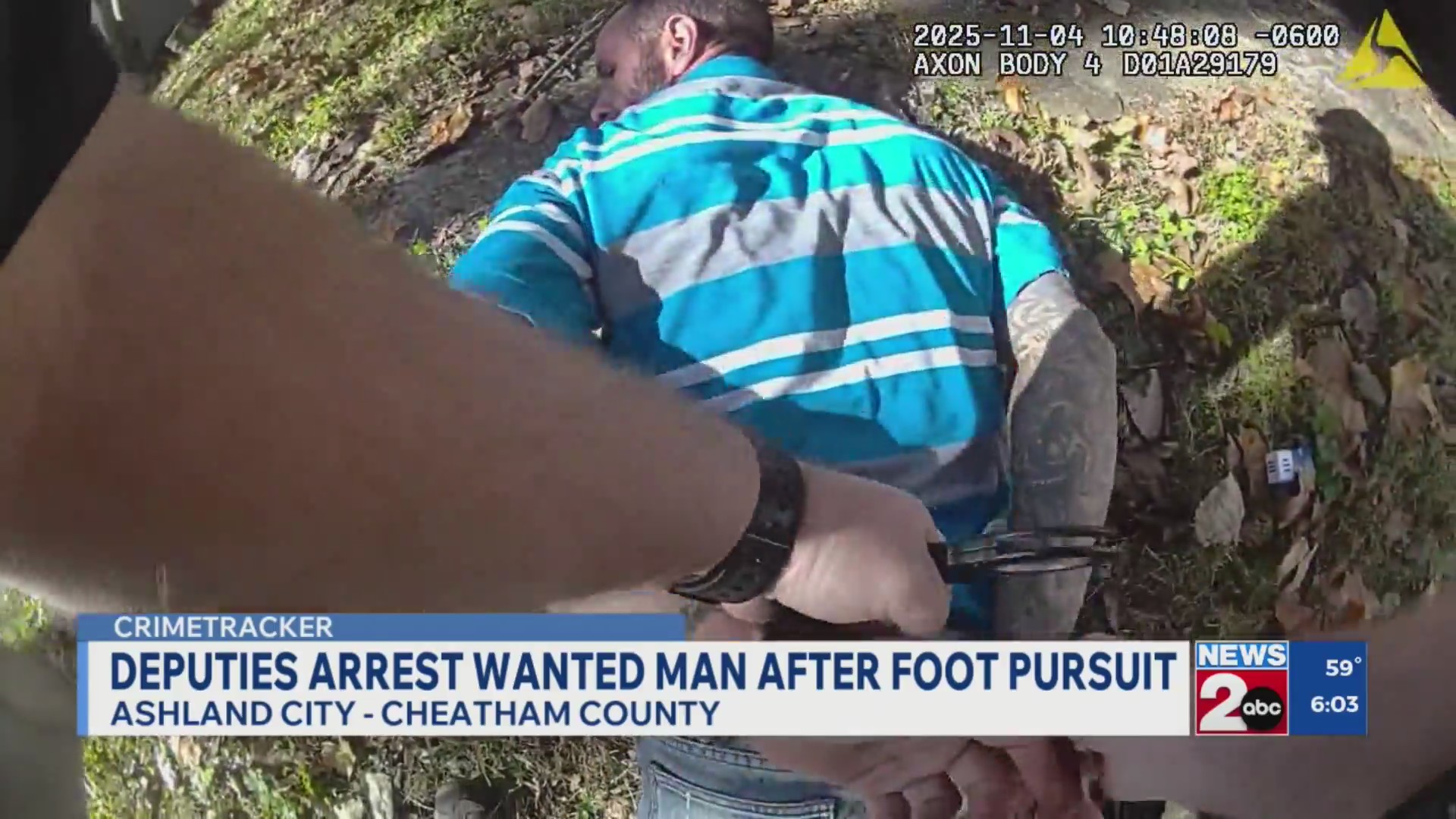 Deputies arrest wanted man after foot pursuit in Cheatham County, TN ...