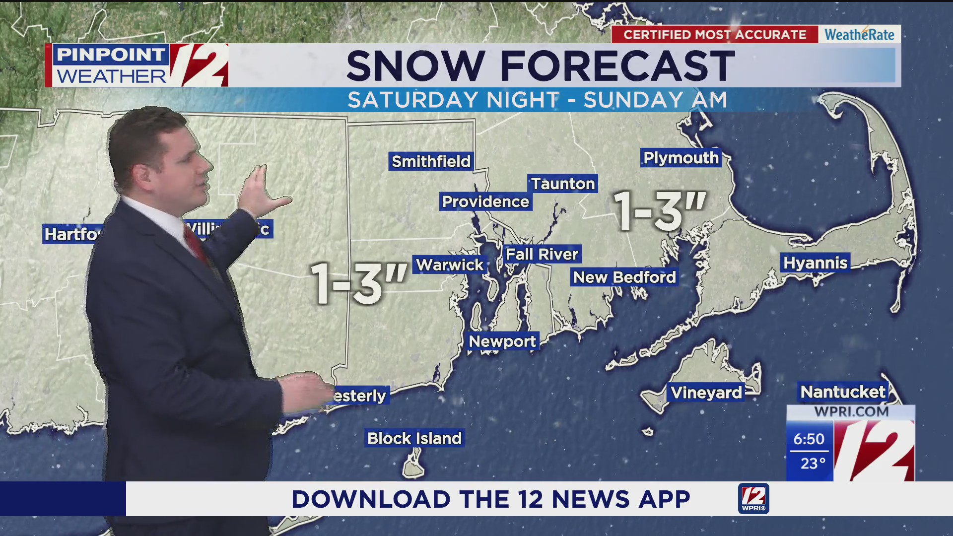 WPRI 12 Weather Forecast 12/12/25: Cold, Dry Today; Bit of Snow This ...