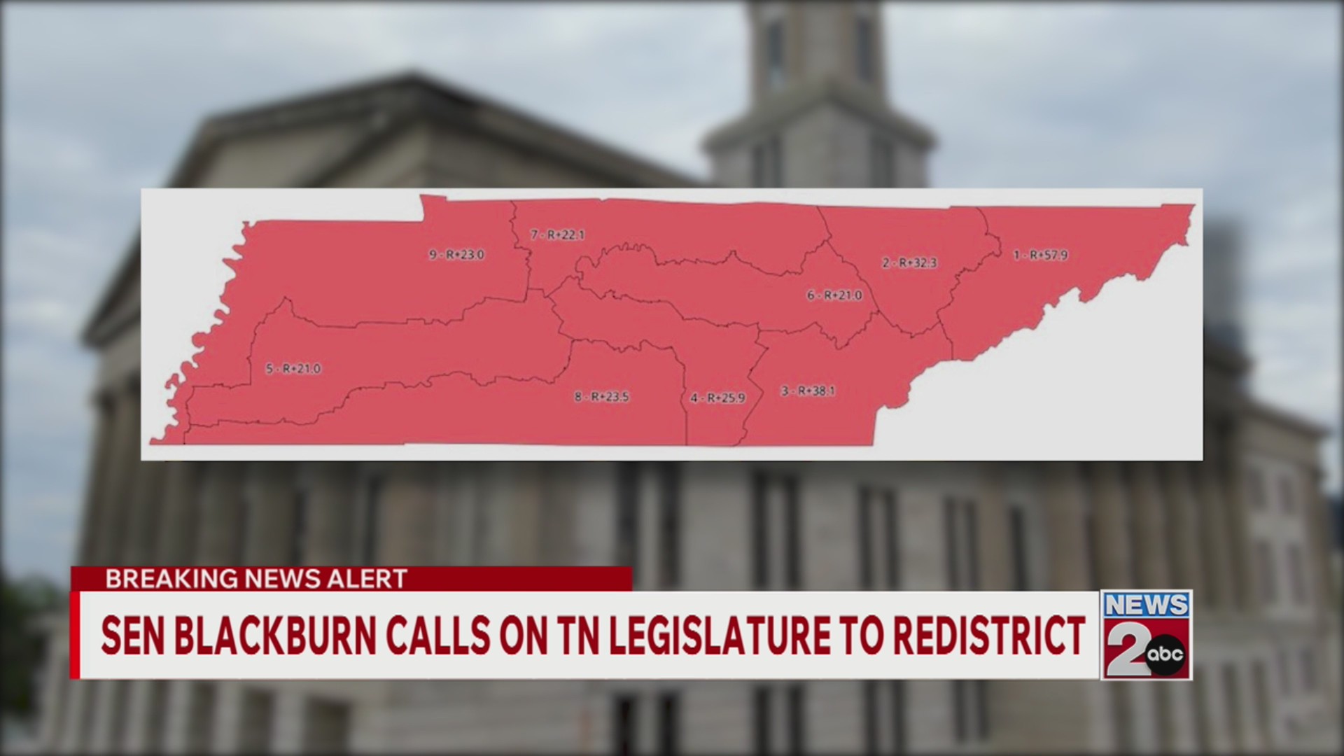 Sen. Blackburn calls on Tennessee Legislature to redistrict – WKRN News 2