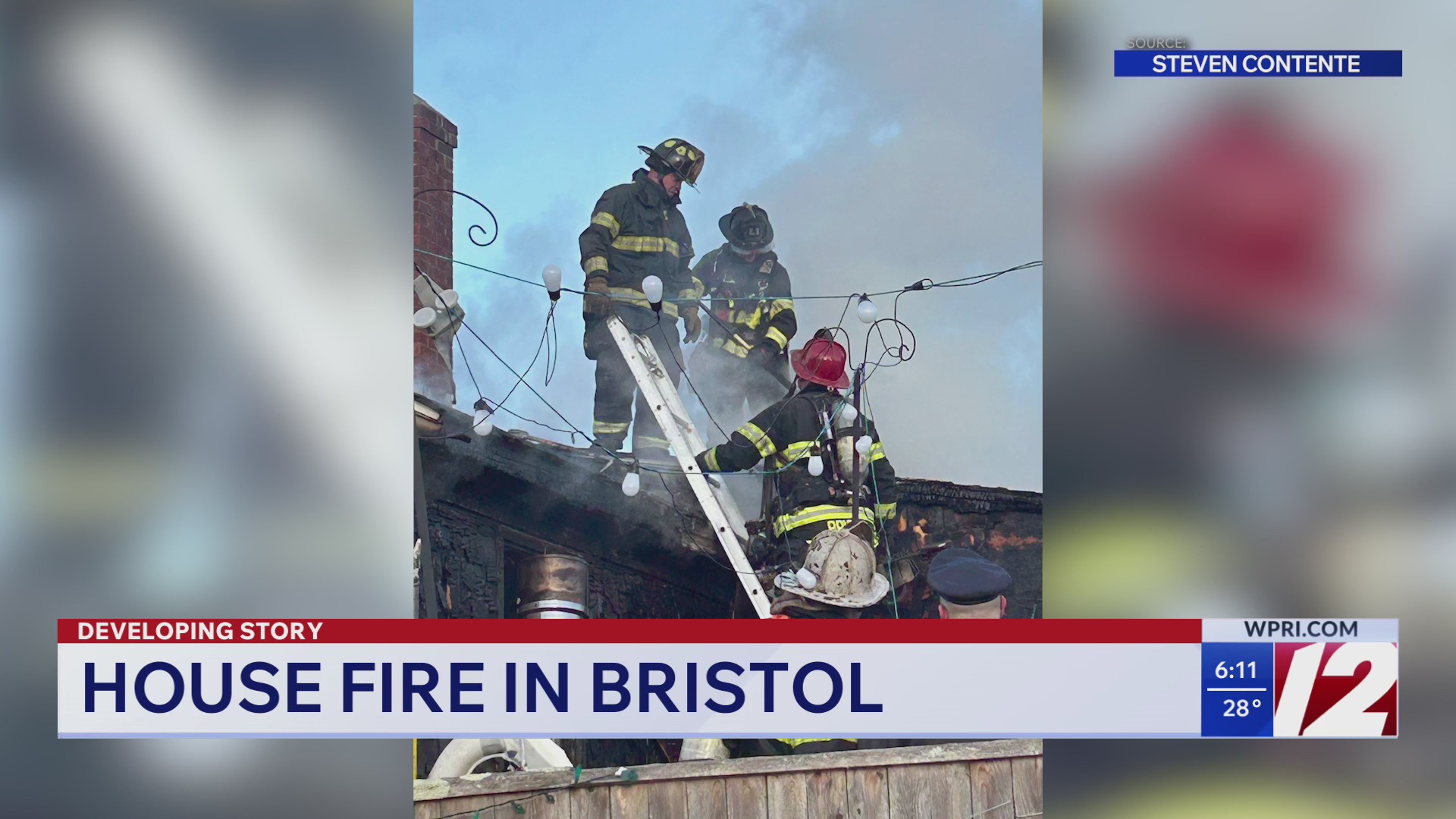 Crews battle house fire in Bristol – WPRI.com