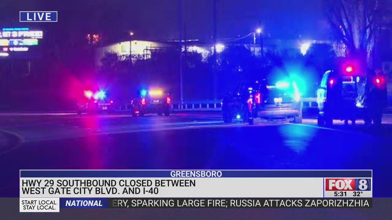 Crash with injuries shuts down US 29 South, I-40 West in Greensboro ...