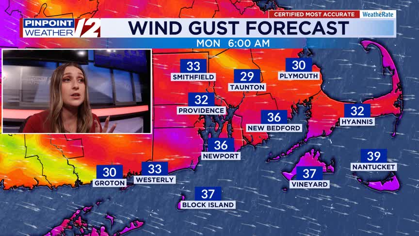 WPRI 12 Weather Now 11/16/25: Gusty and Cold Overnight; Bright, Windy ...