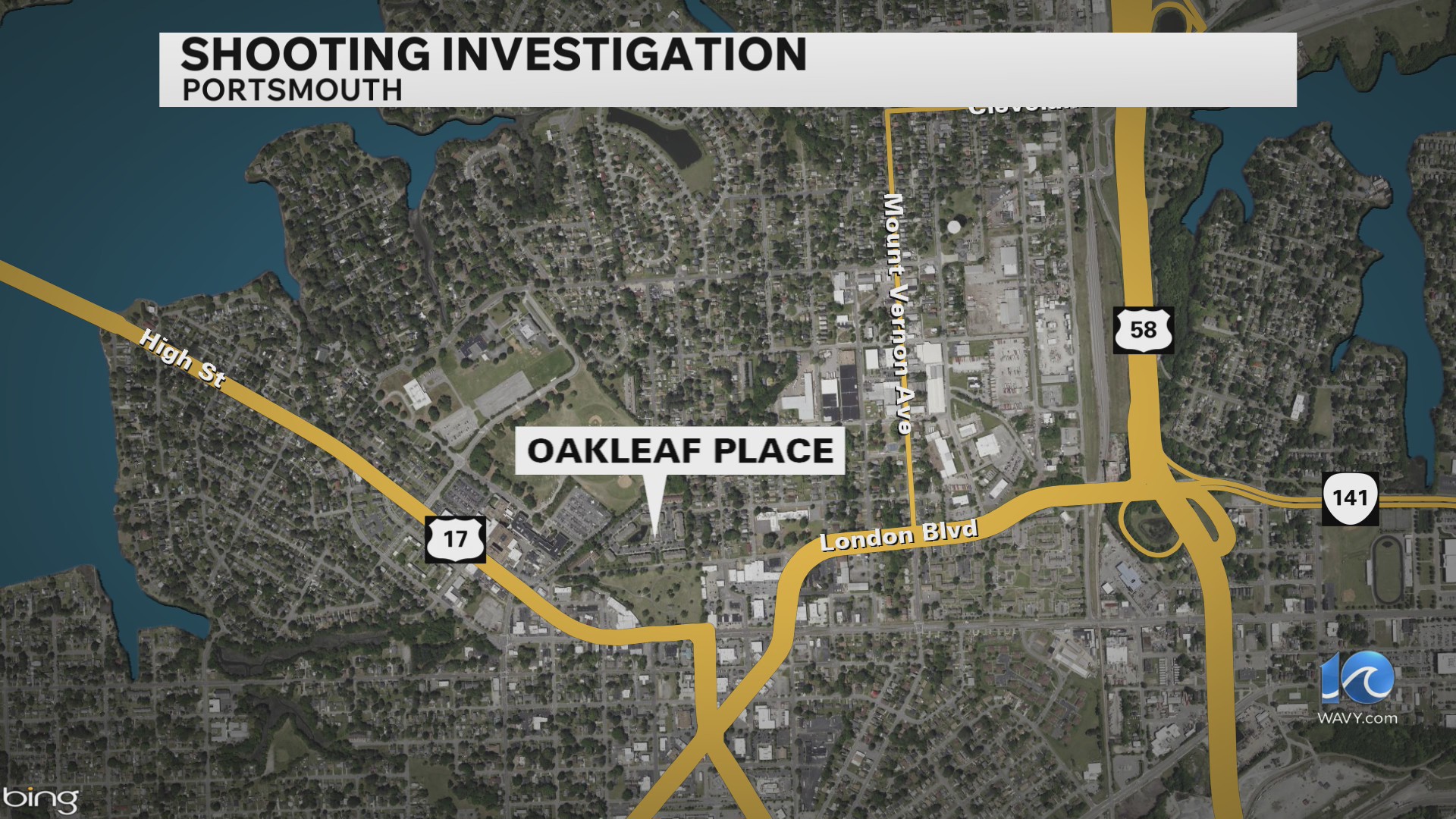Police: 1 shot on Oakleaf Place in Portsmouth – WAVY.com