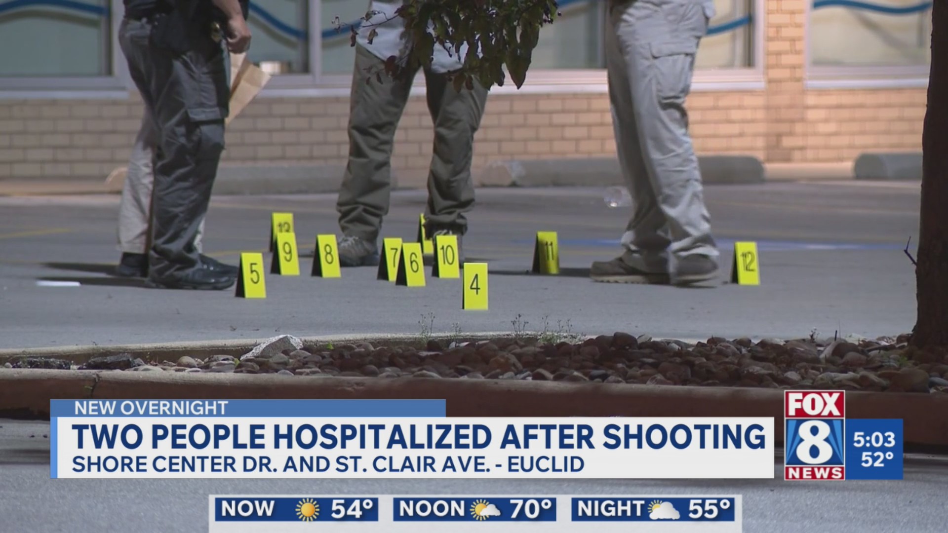 2 hospitalized after shooting in Euclid