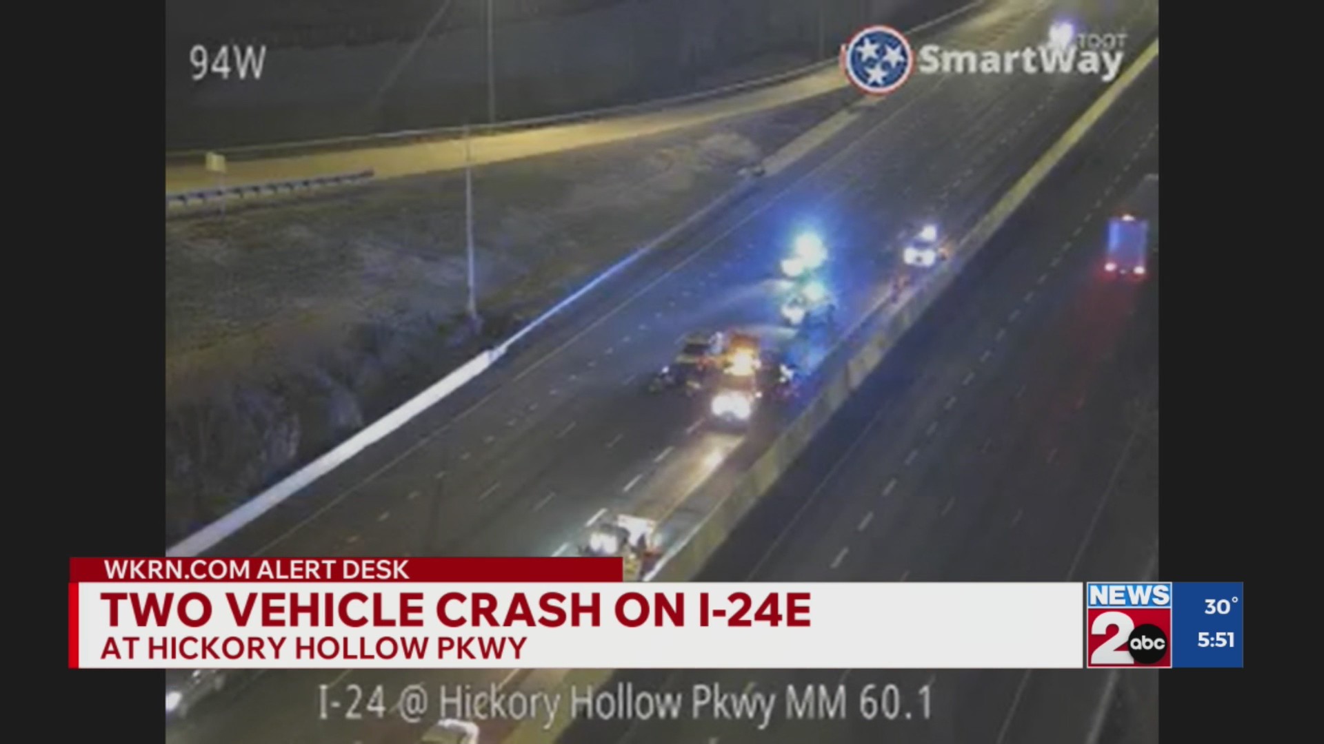 Crash near Hickory Hollow Pkwy on I-24 – WKRN News 2