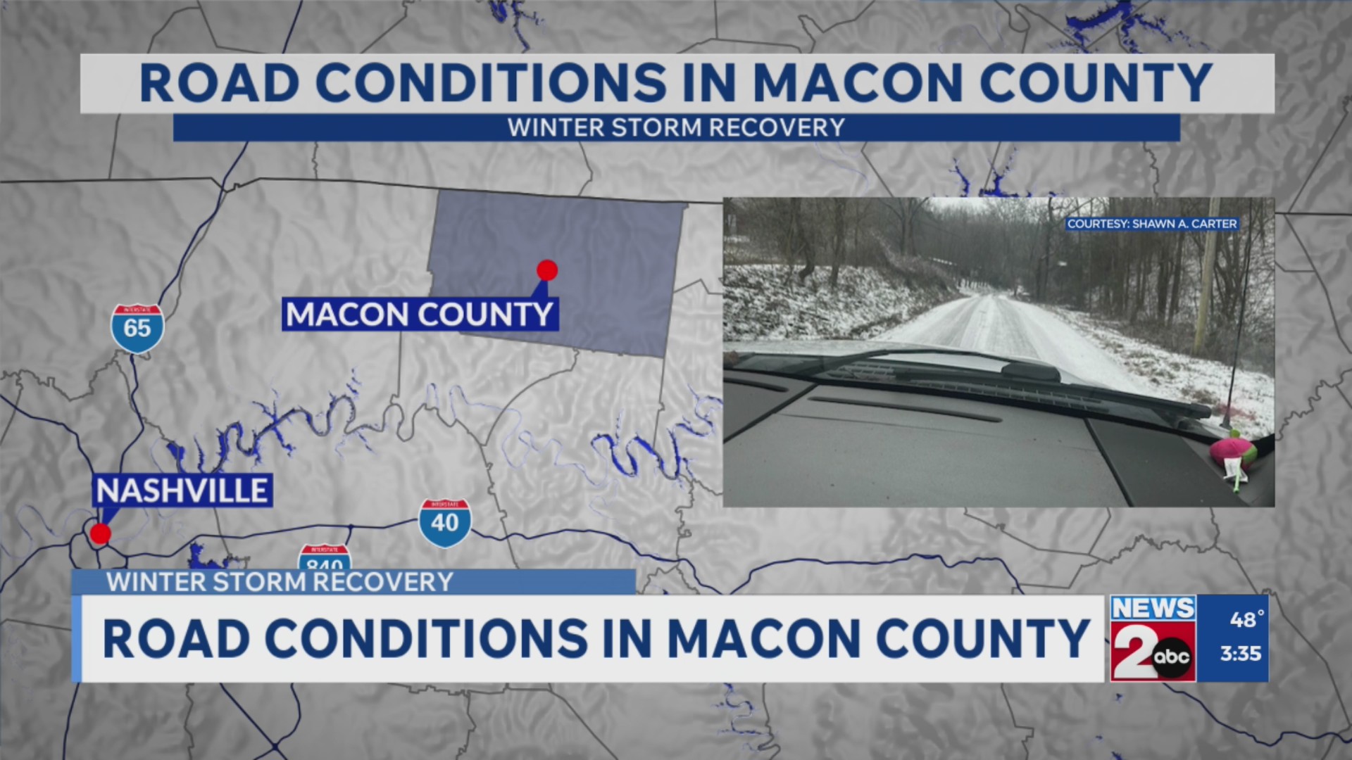 Road conditions in Macon County – WKRN News 2