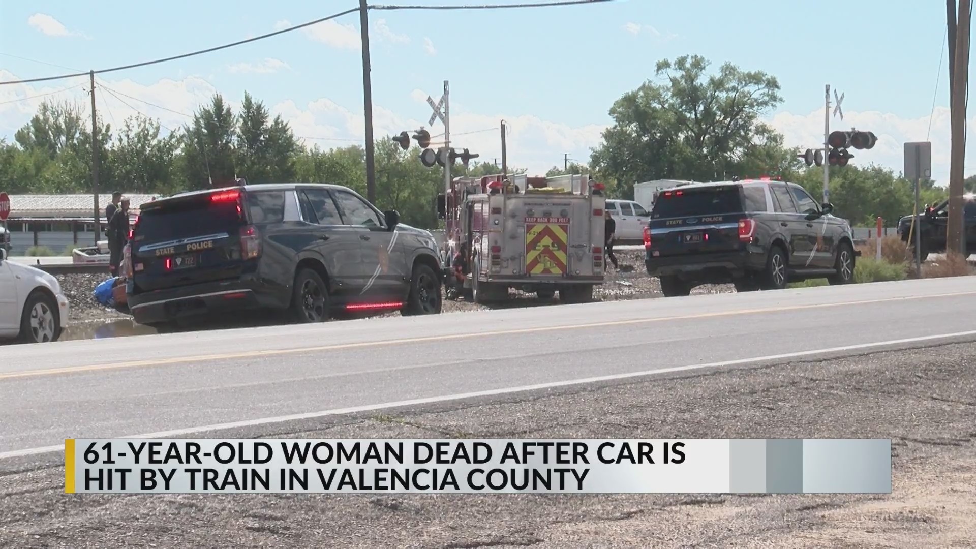 Valencia County Fire Dept. on scene of fatal crash between train and ...