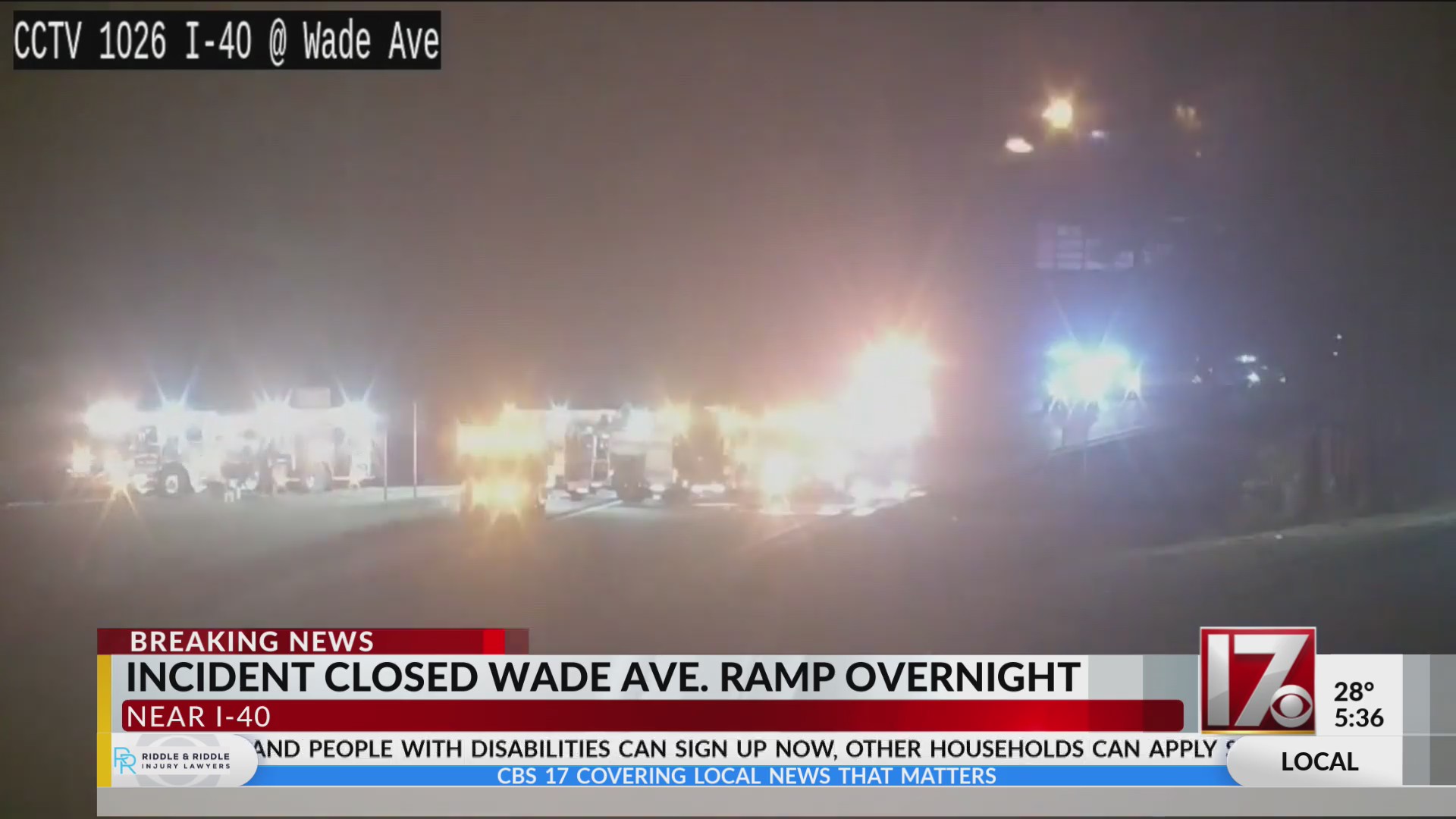 Driver wanted after car fire closes ramp near I-40 in Raleigh – CBS17.com