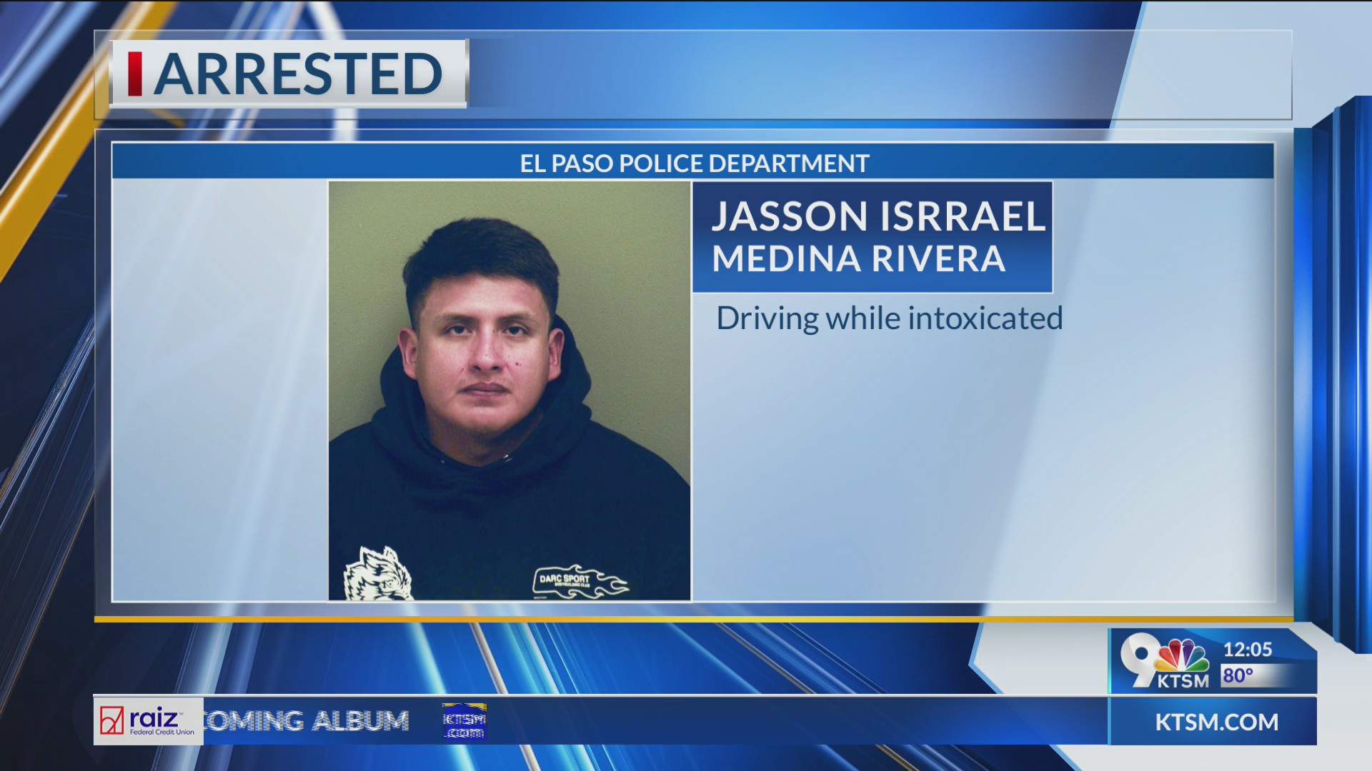 El Paso police officer arrested for DWI – KTSM 9 News