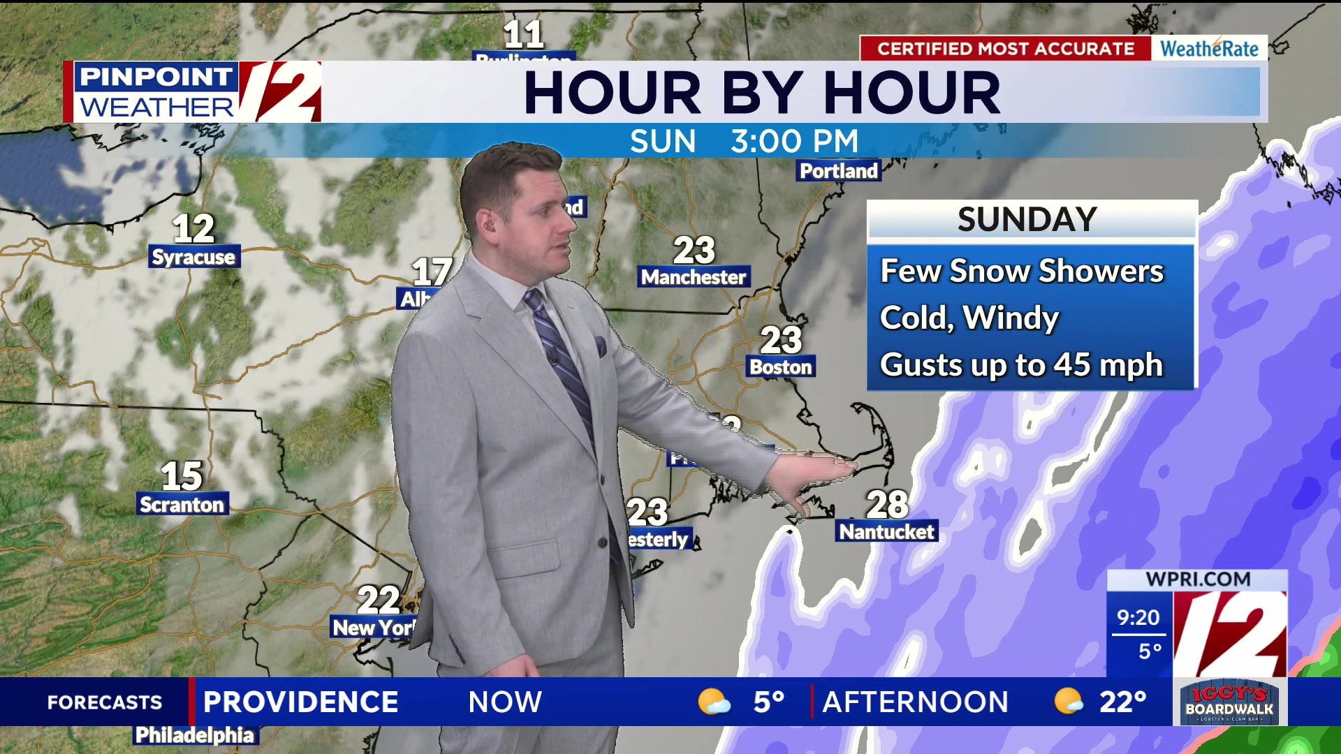 WPRI 12 Weather Forecast 1/31/26: Frigid and Dry Today; Snow Showers ...